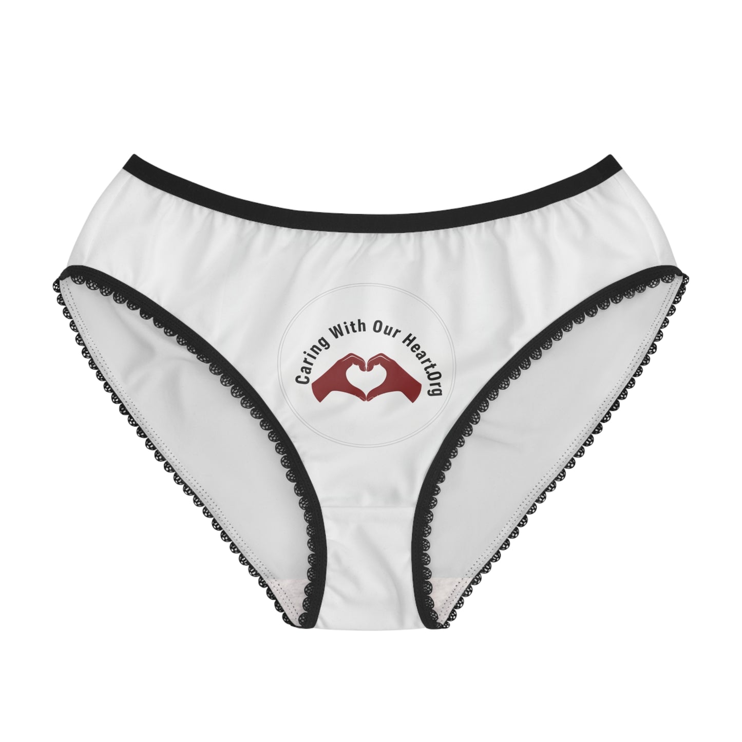 Women's Briefs — Caring With Our Nothing Heart Logo