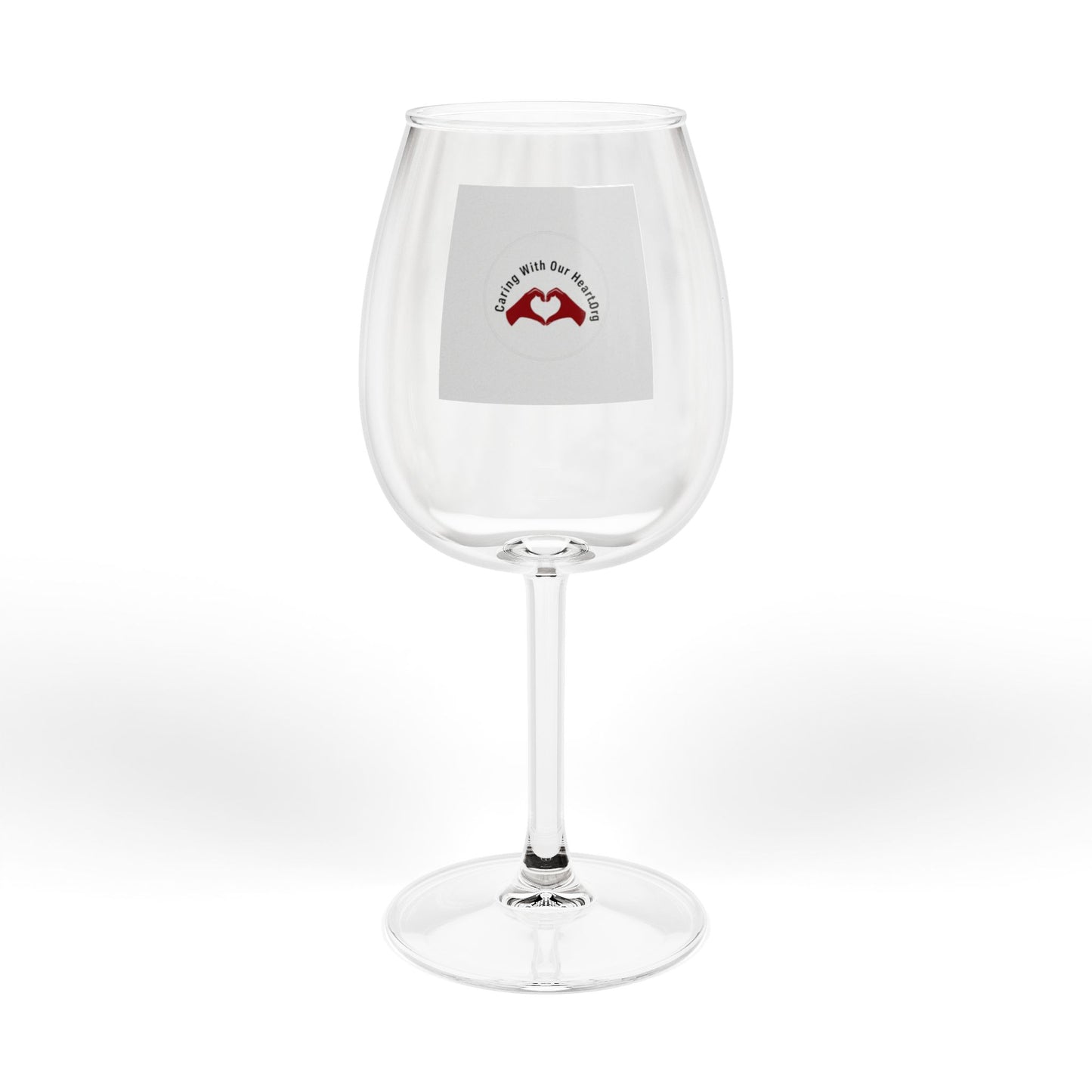 12oz Stemmed Wine Glass – Elegant Red Lips Logo Glassware for Parties & Gifts