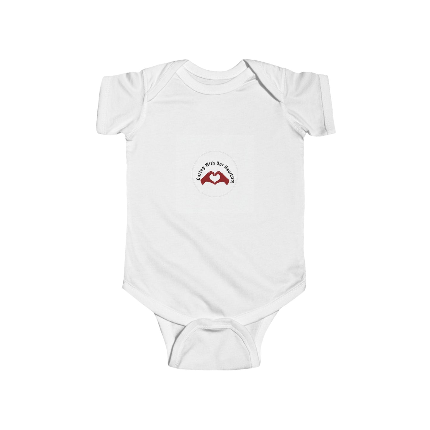 Baby Bodysuit – Little Hands, Big Love Heart Graphic