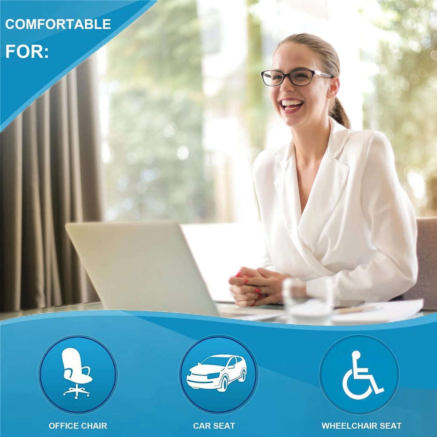 Inflatable Seat Cushions - Waffle Cushion for Pressure Sores - Bed Sore Cushions for Butt - Inflatable Seat Cushion for Travel - Pressure Sore Cushions for Sitting in Recliner