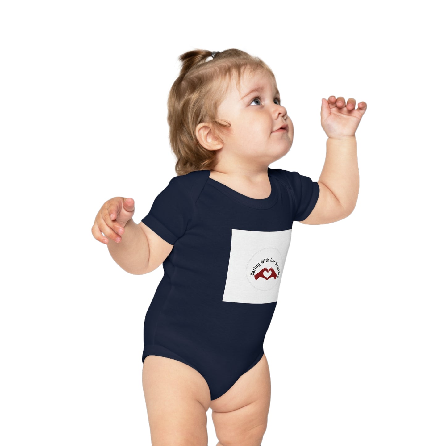 Baby Bodysuit — "Made with Our Hearts" Red Heart Infant Onesie