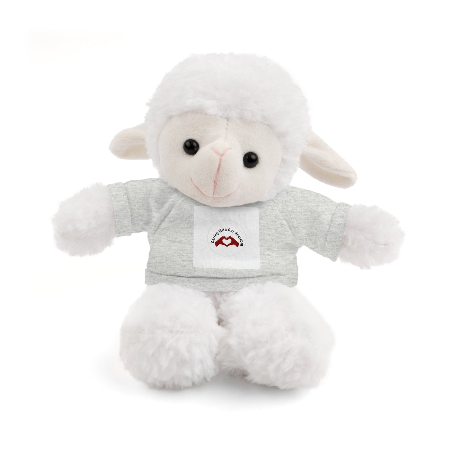 Plush Bear with Custom Tee — Soft Brown Teddy in Printed T‑Shirt