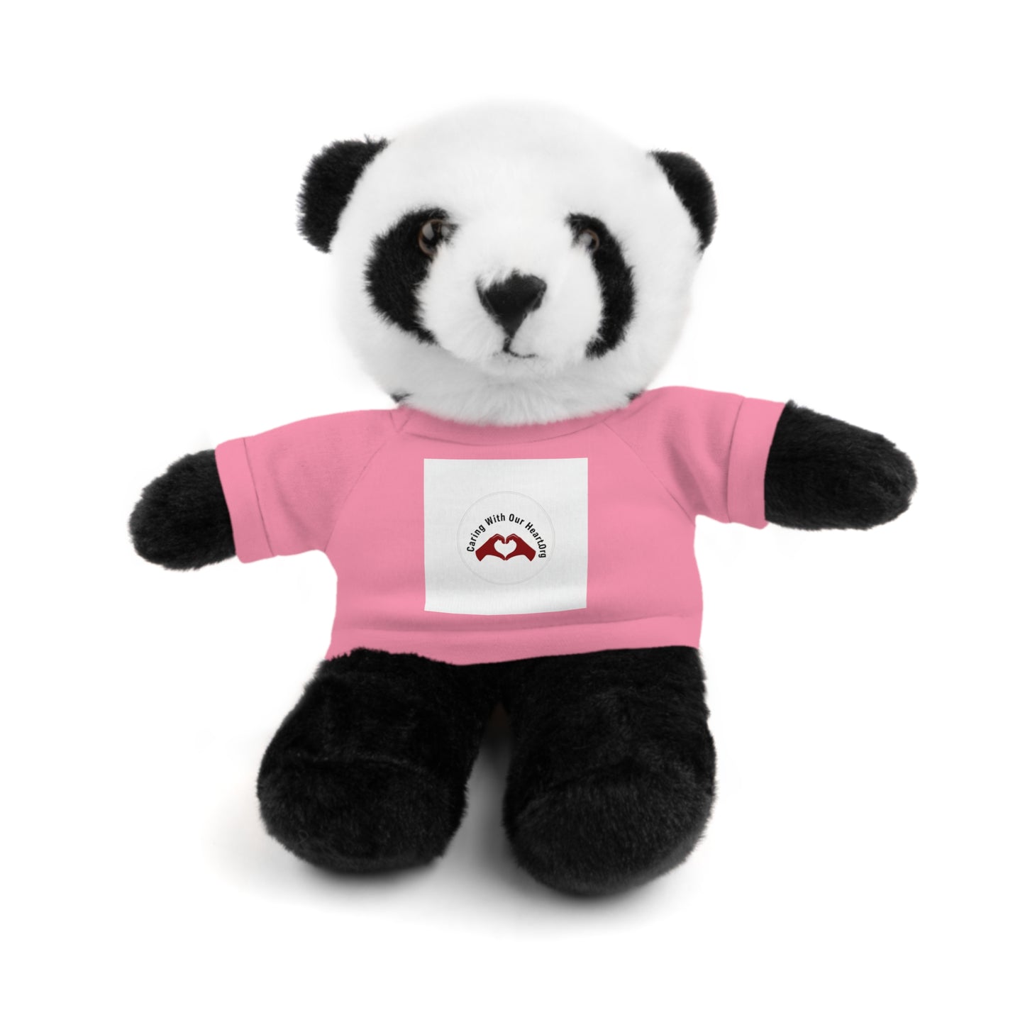 Plush Bear with Custom Tee — Soft Brown Teddy in Printed T‑Shirt