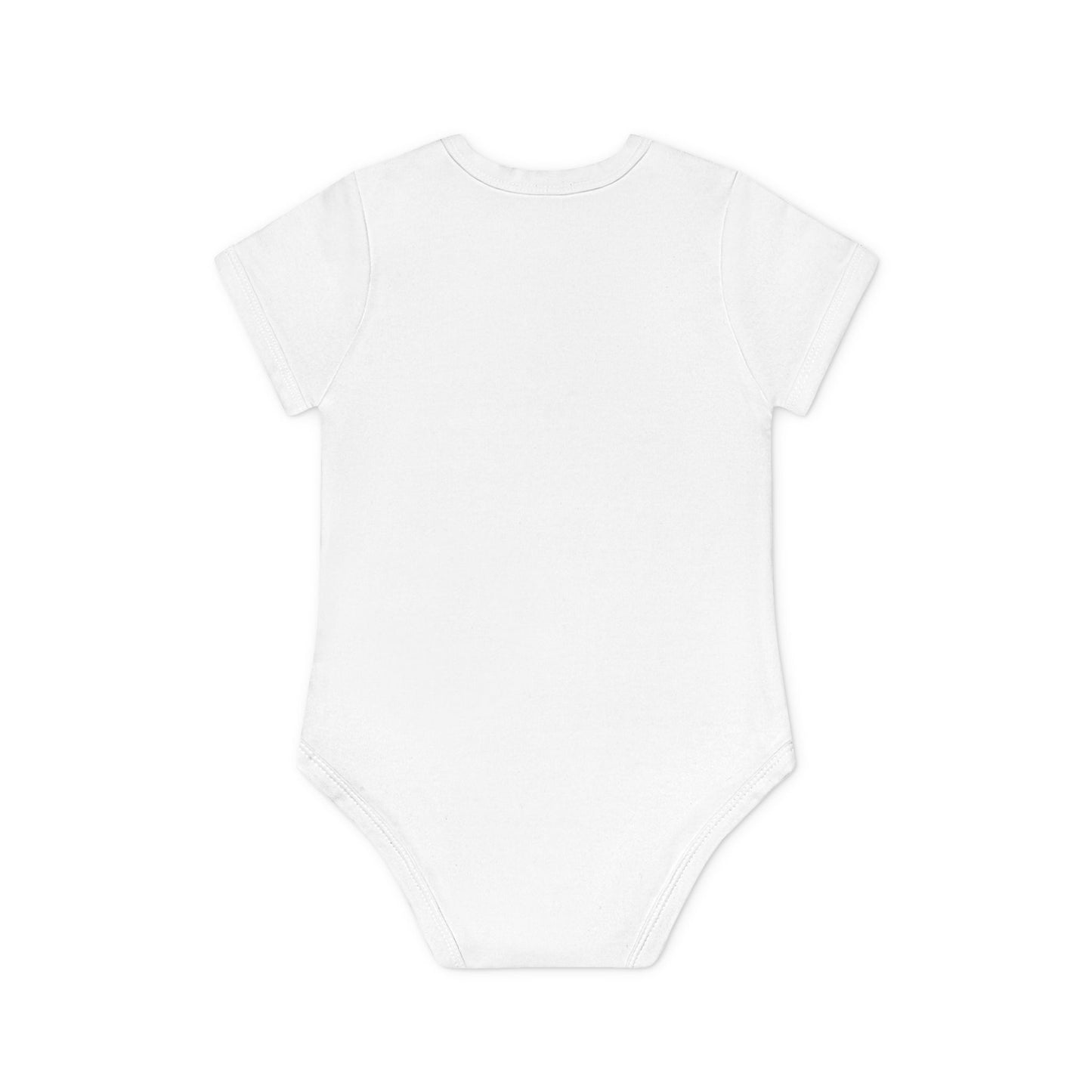 Baby Bodysuit — "Love You to the Moon" Heart Hands Organic Infant Onesie