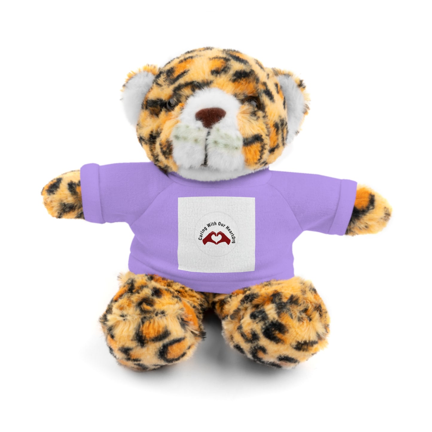 Plush Bear with Custom Tee — Soft Brown Teddy in Printed T‑Shirt