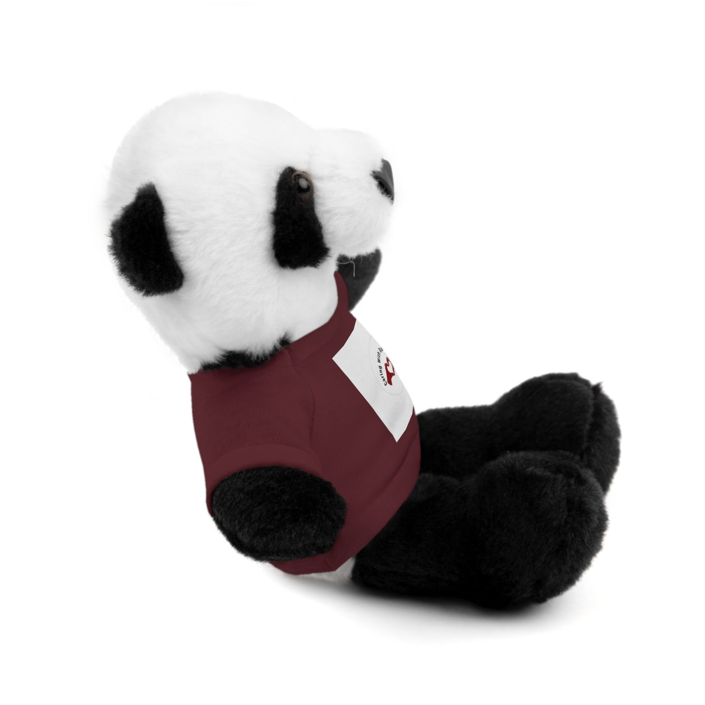 Plush Bear with Custom Tee — Soft Brown Teddy in Printed T‑Shirt