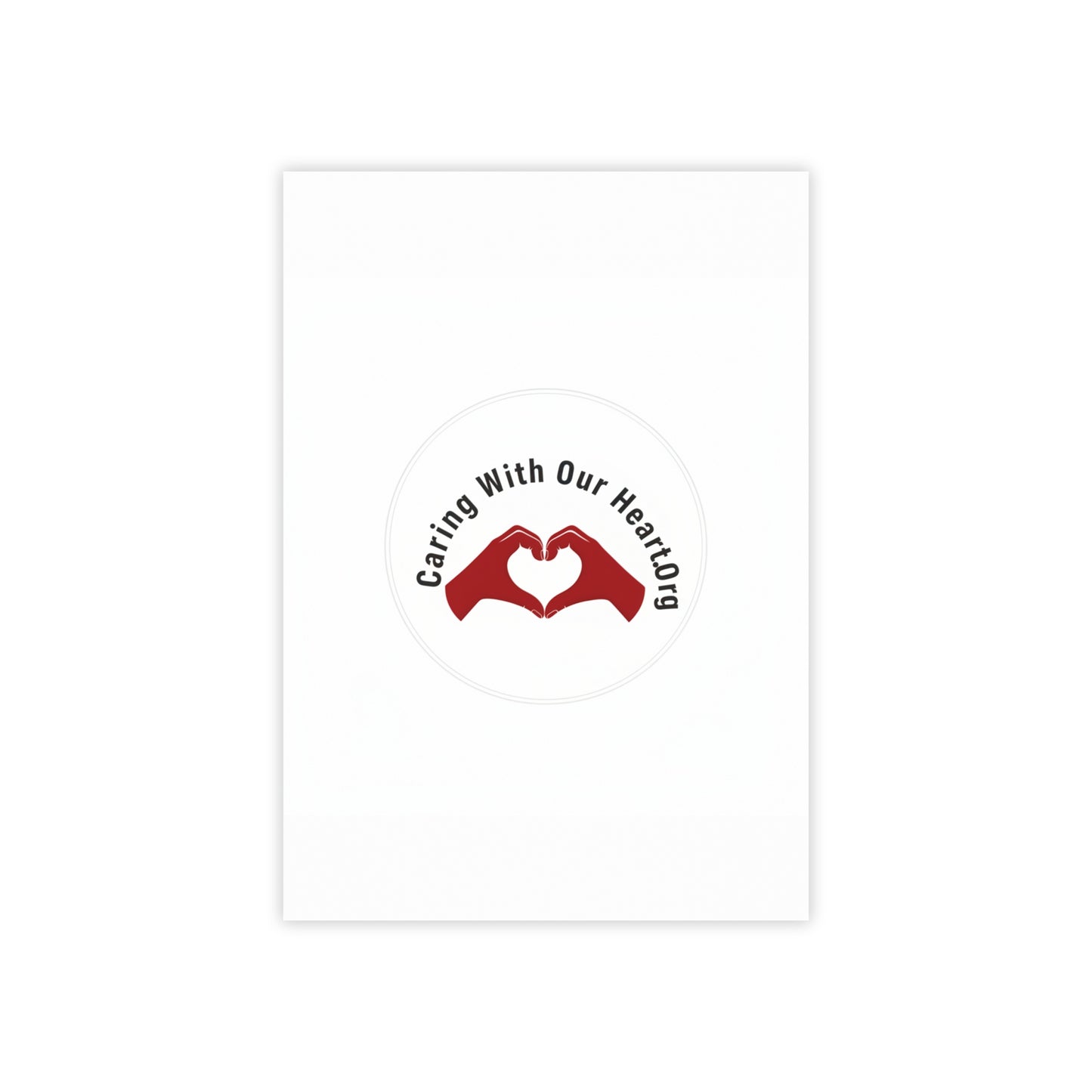 Caring With Our Heartlog Post-it Note Pad – Heart Hands Sticky Notes