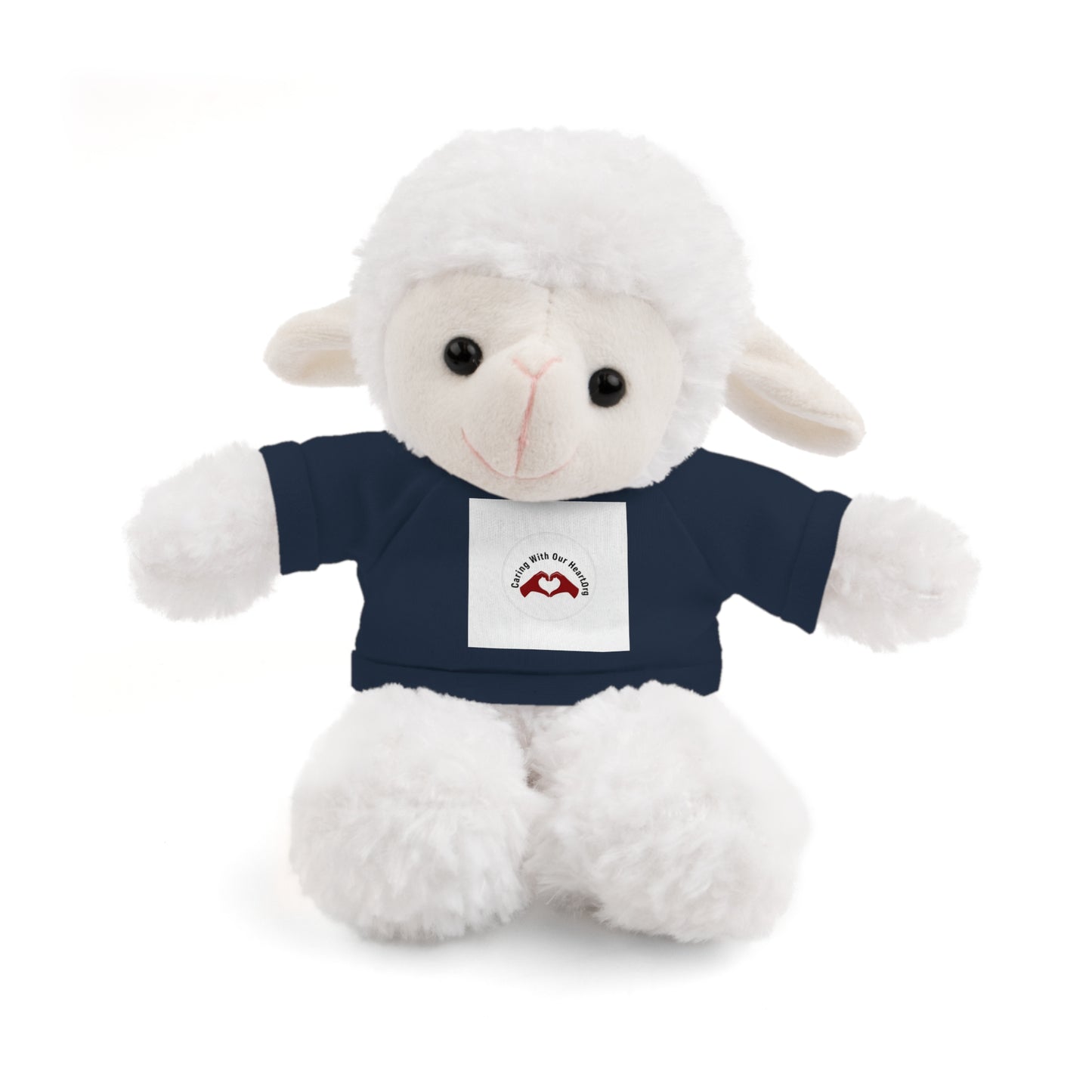 Plush Bear with Custom Tee — Soft Brown Teddy in Printed T‑Shirt