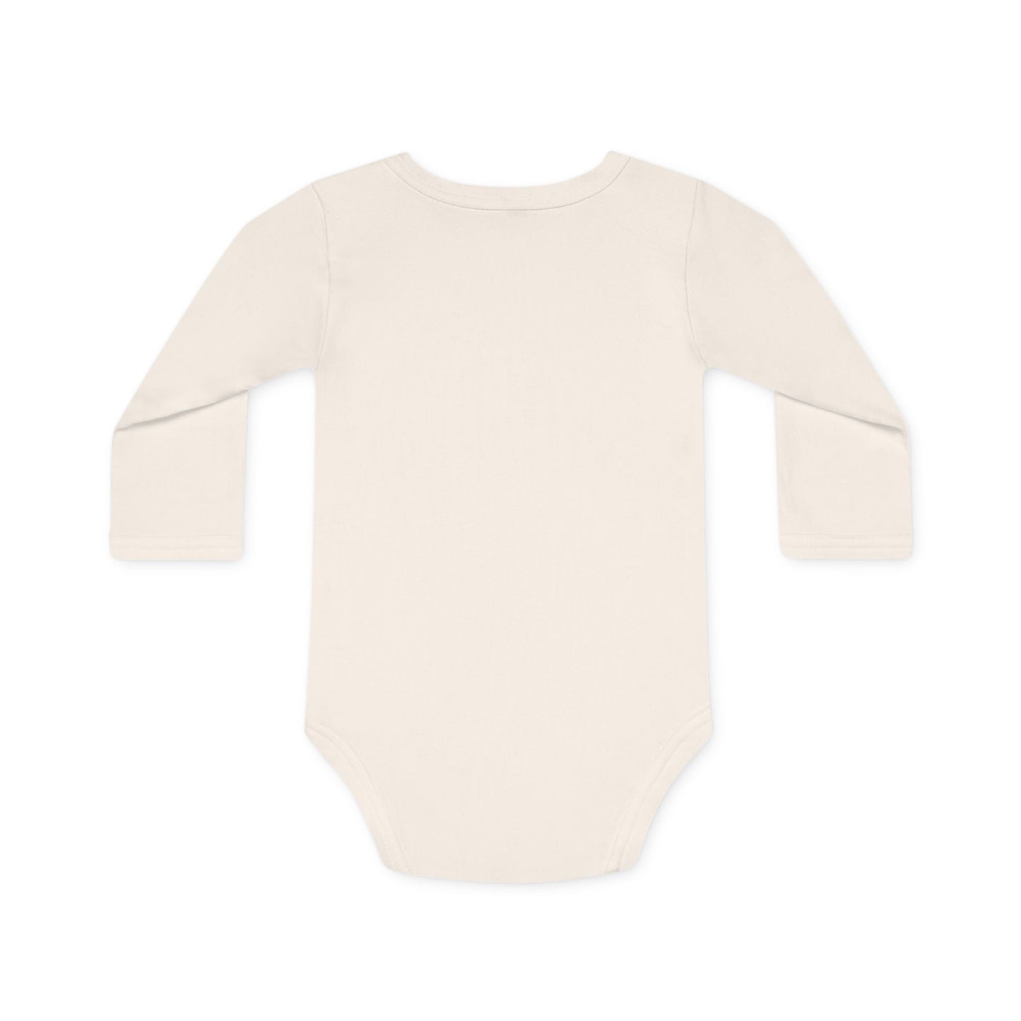 Baby Bodysuit - "Mamá, I love you" Heart Hands Organic Long Sleeve