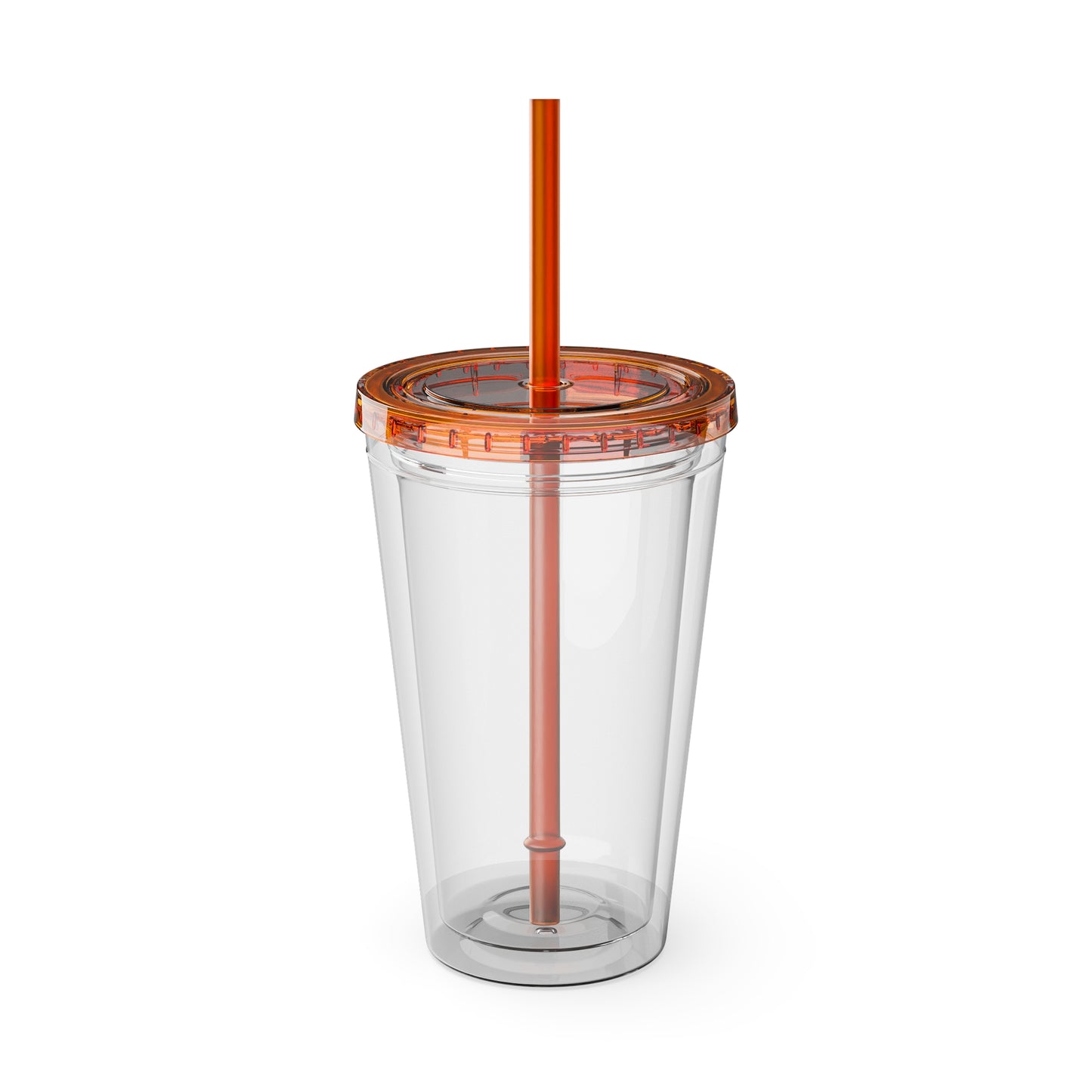 Sunsplash 16oz Tumbler with Straw — 'Caring With Our Hands' Heart Logo, Insulated Travel Cup