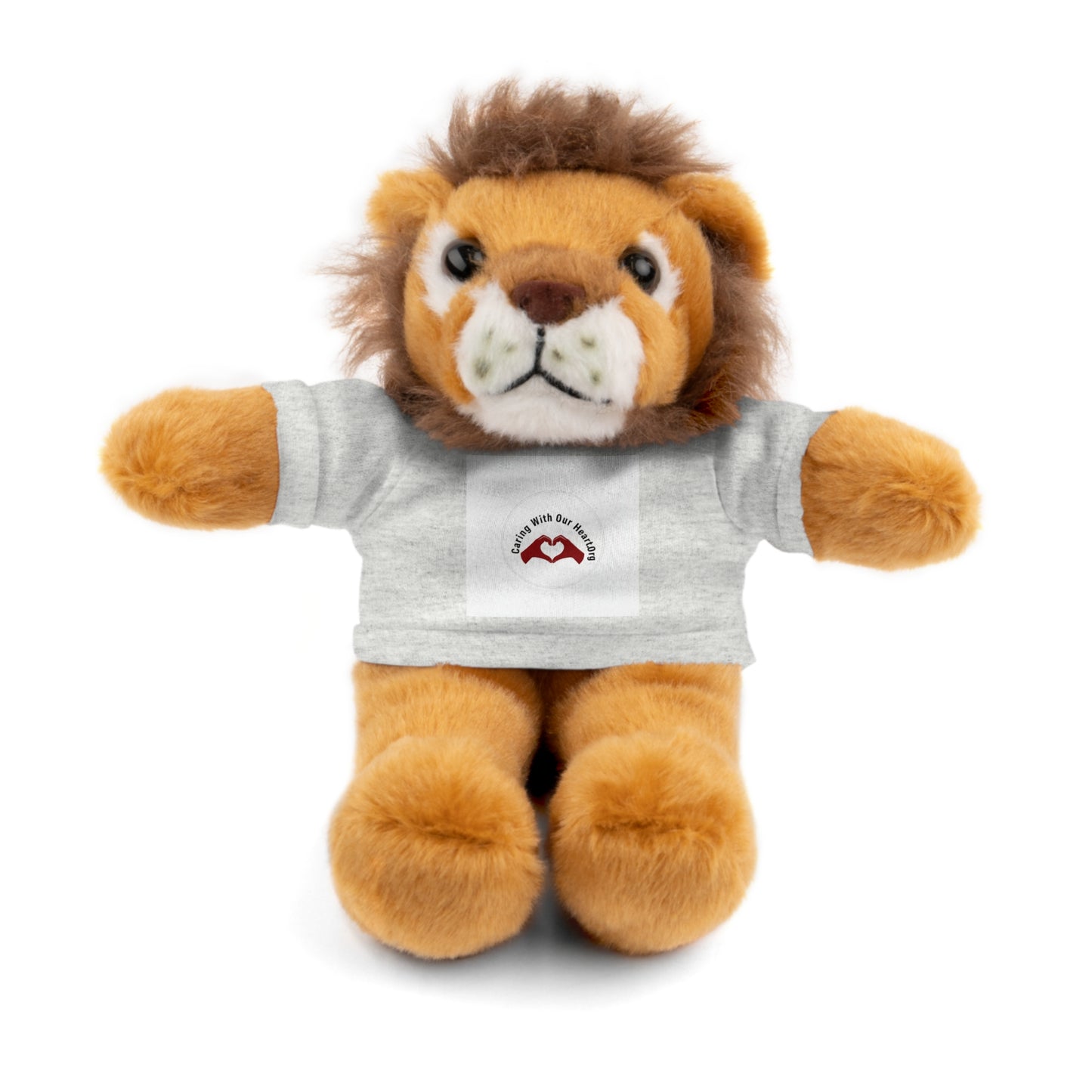 Plush Bear with Custom Tee — Soft Brown Teddy in Printed T‑Shirt