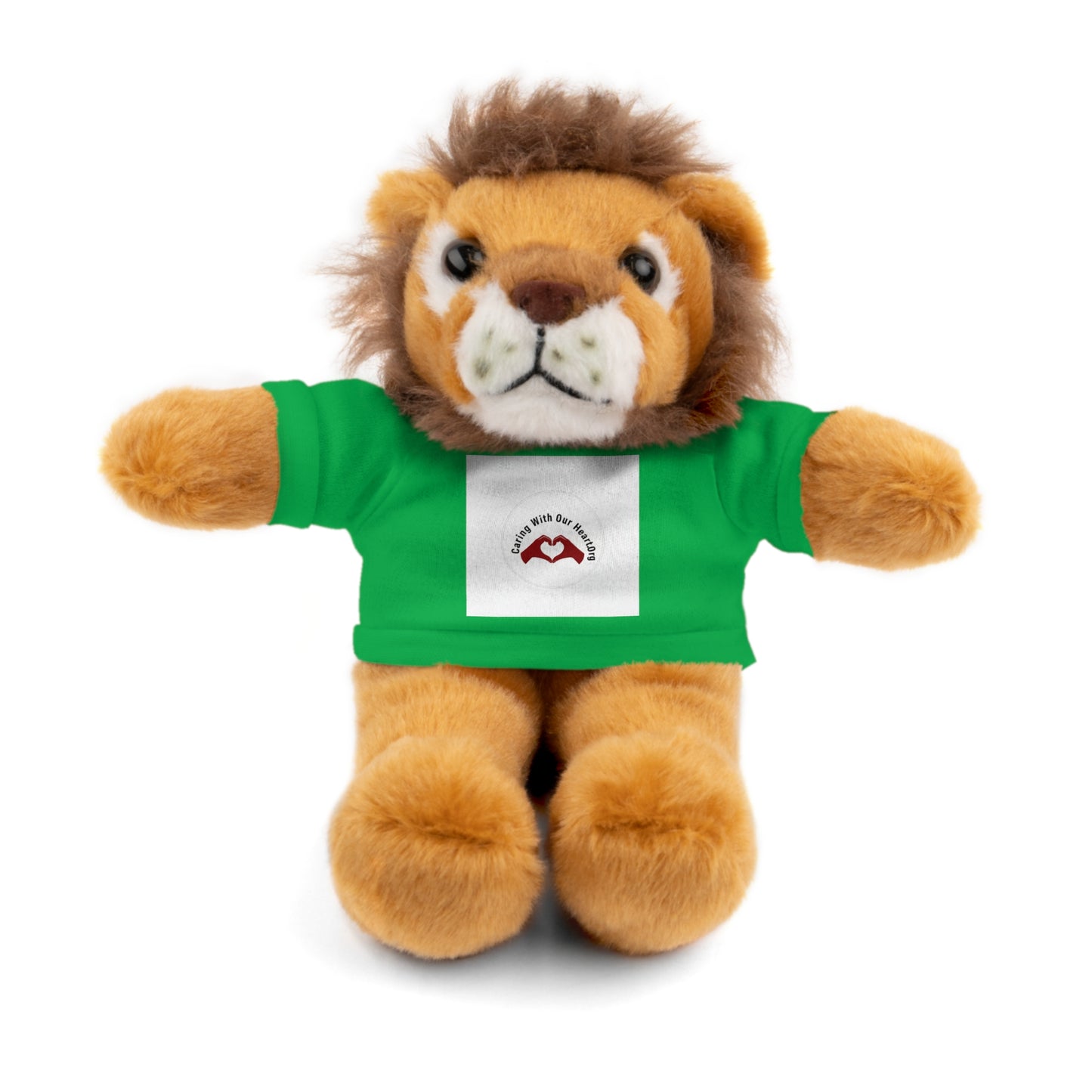 Plush Bear with Custom Tee — Soft Brown Teddy in Printed T‑Shirt