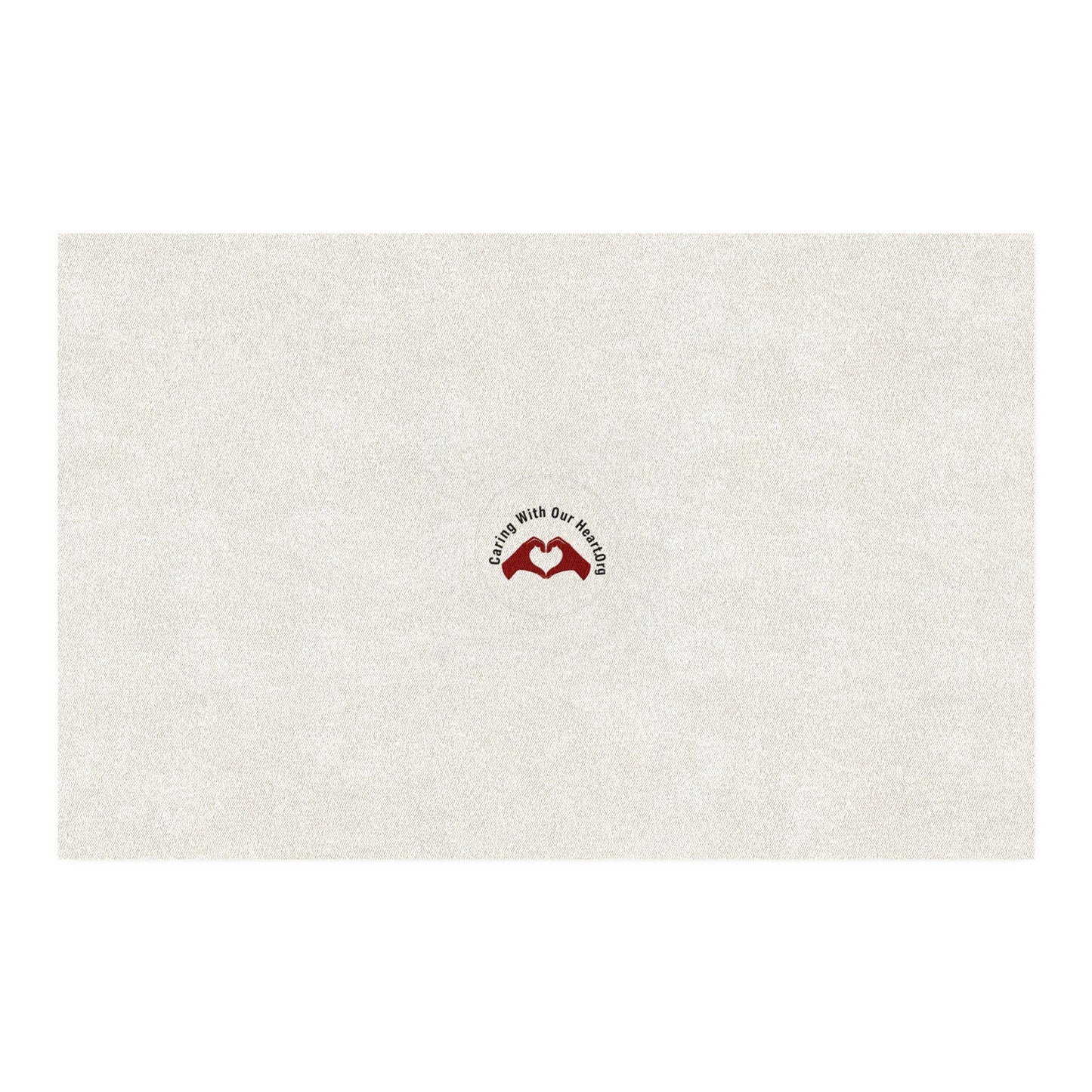 Heart Hands Accent Rug — "Standing With Our Nation" Minimalist Welcome Mat