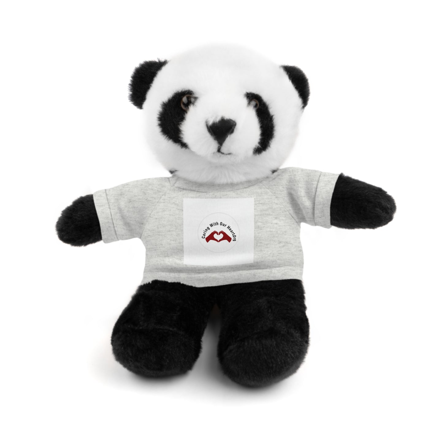 Plush Bear with Custom Tee — Soft Brown Teddy in Printed T‑Shirt