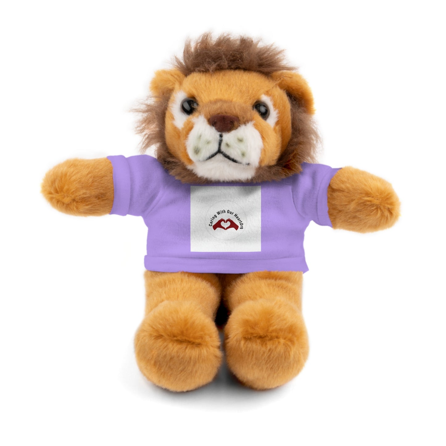 Plush Bear with Custom Tee — Soft Brown Teddy in Printed T‑Shirt