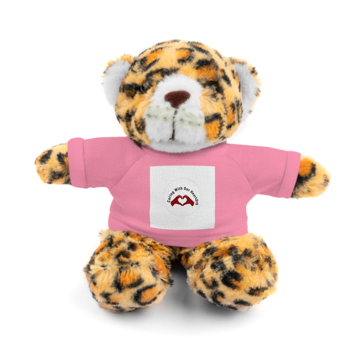 Plush Bear with Custom Tee — Soft Brown Teddy in Printed T‑Shirt