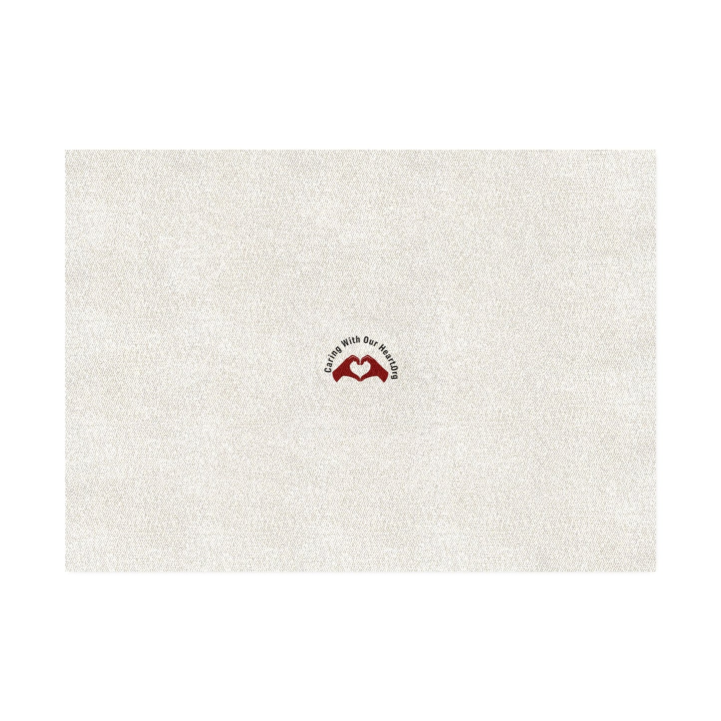 Heart Hands Accent Rug — "Standing With Our Nation" Minimalist Welcome Mat