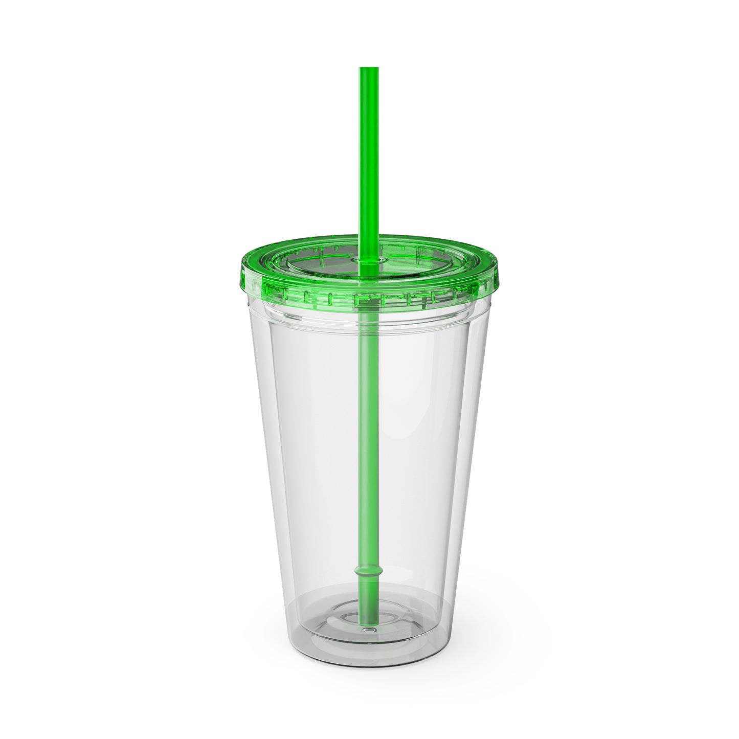 Sunsplash 16oz Tumbler with Straw — 'Caring With Our Hands' Heart Logo, Insulated Travel Cup