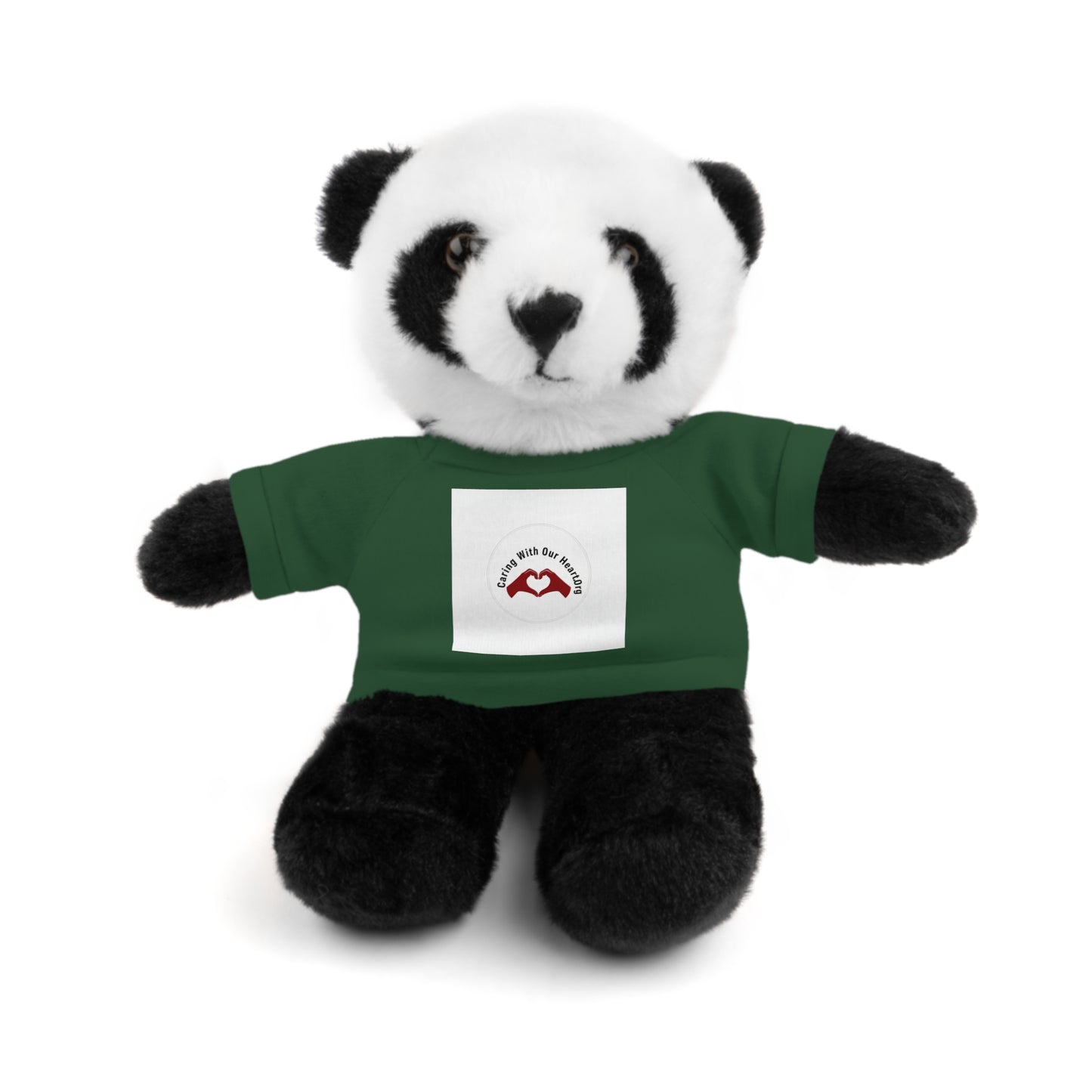 Plush Bear with Custom Tee — Soft Brown Teddy in Printed T‑Shirt