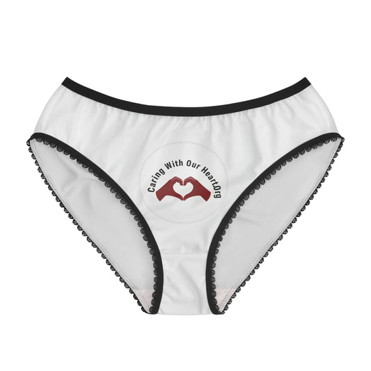 Women's Briefs — Caring With Our Nothing Heart Logo