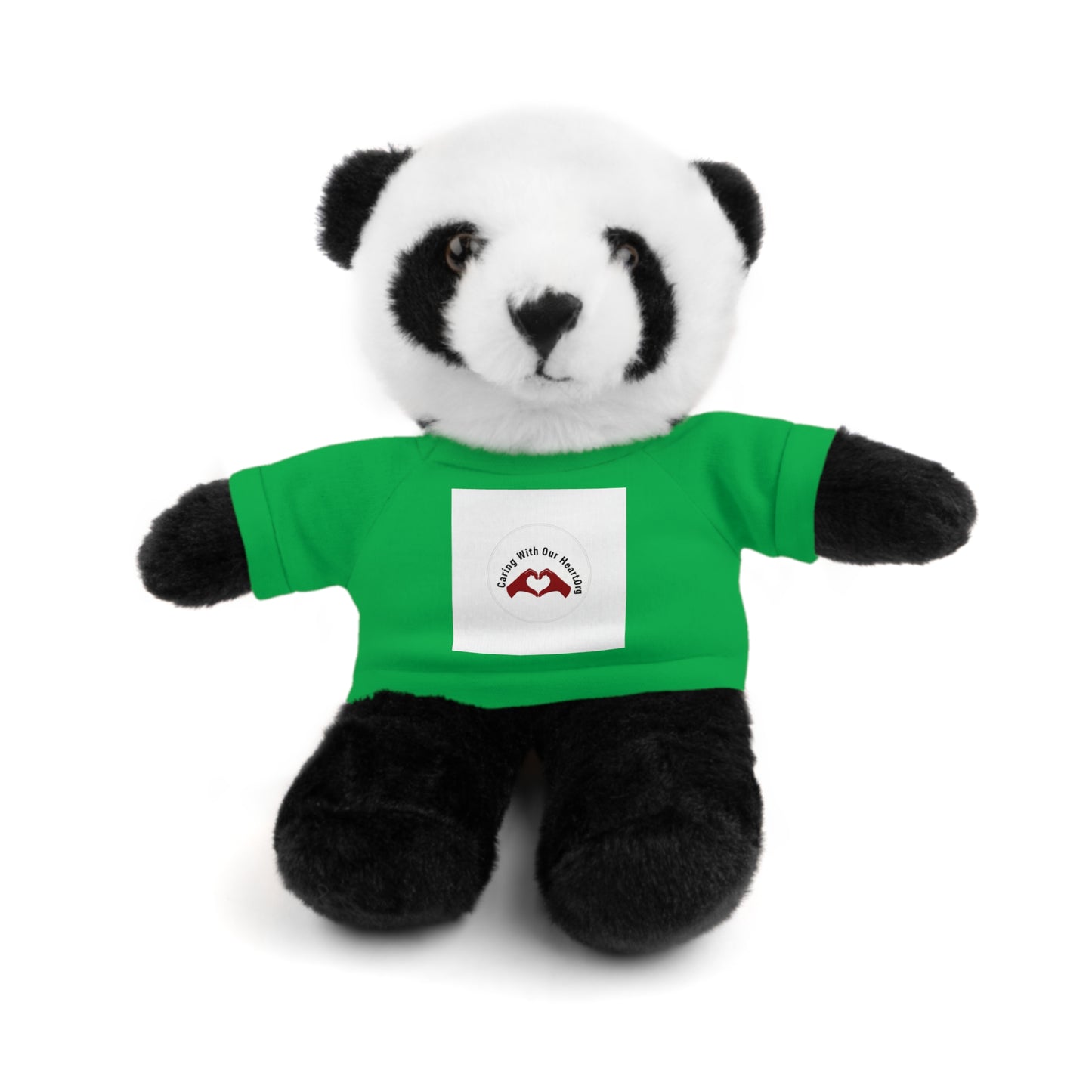 Plush Bear with Custom Tee — Soft Brown Teddy in Printed T‑Shirt