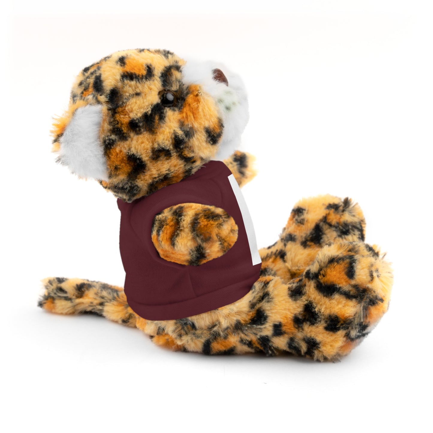 Plush Bear with Custom Tee — Soft Brown Teddy in Printed T‑Shirt