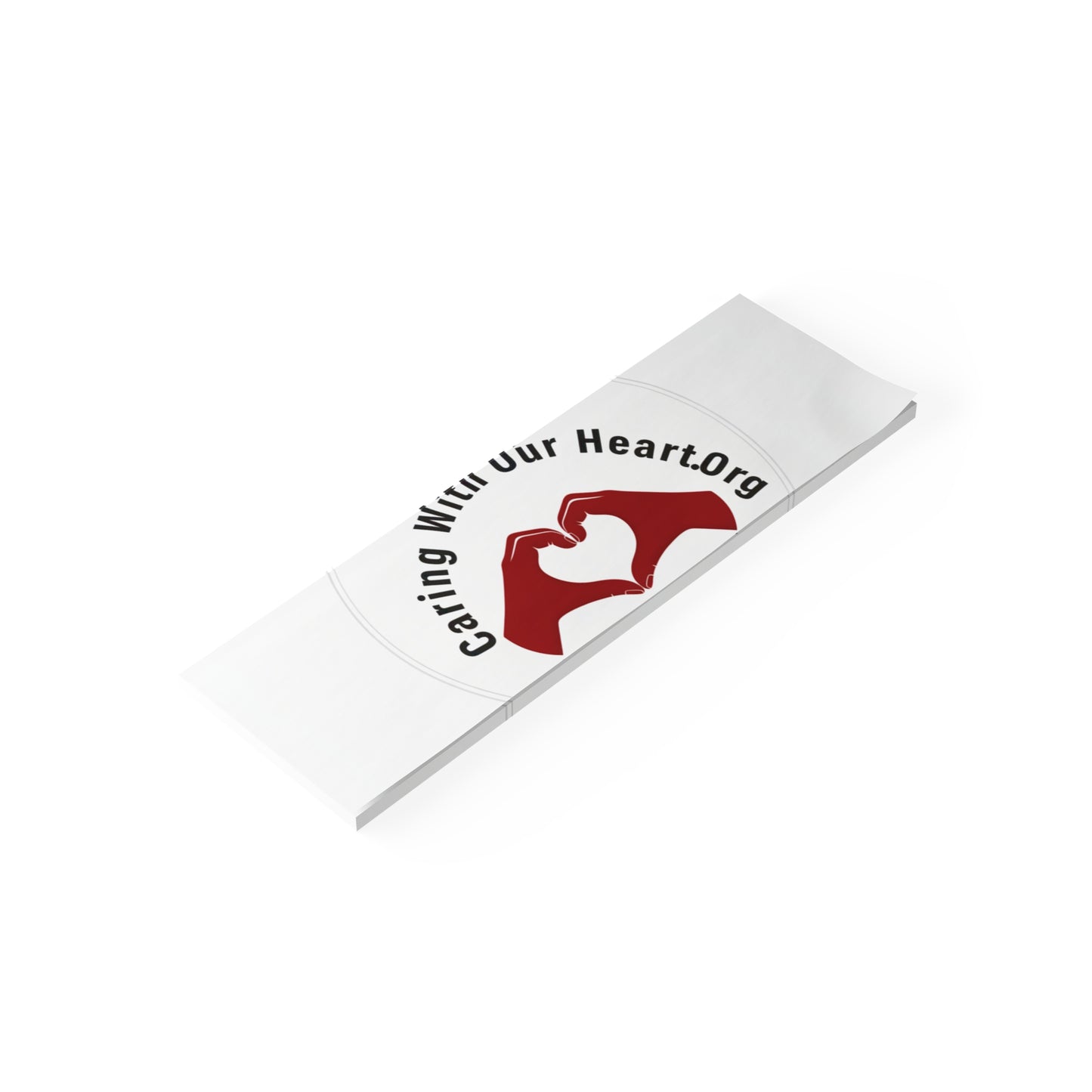 Caring With Our Heartlog Post-it Note Pad – Heart Hands Sticky Notes