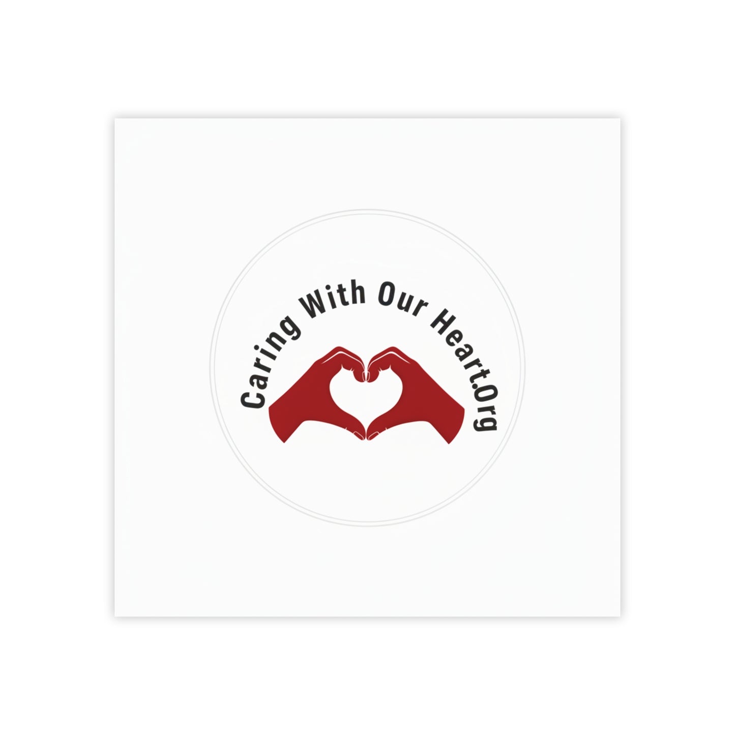 Caring With Our Heartlog Post-it Note Pad – Heart Hands Sticky Notes