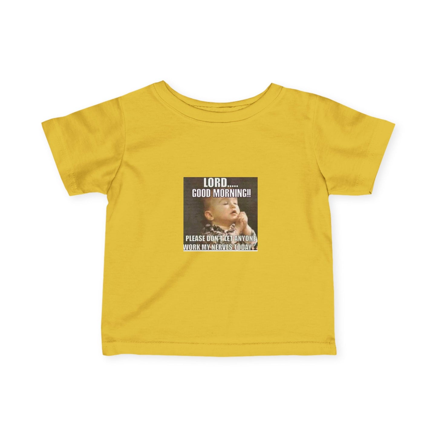 Infant Tee — "Lord… Good Morning!" Funny Baby Prayer Graphic