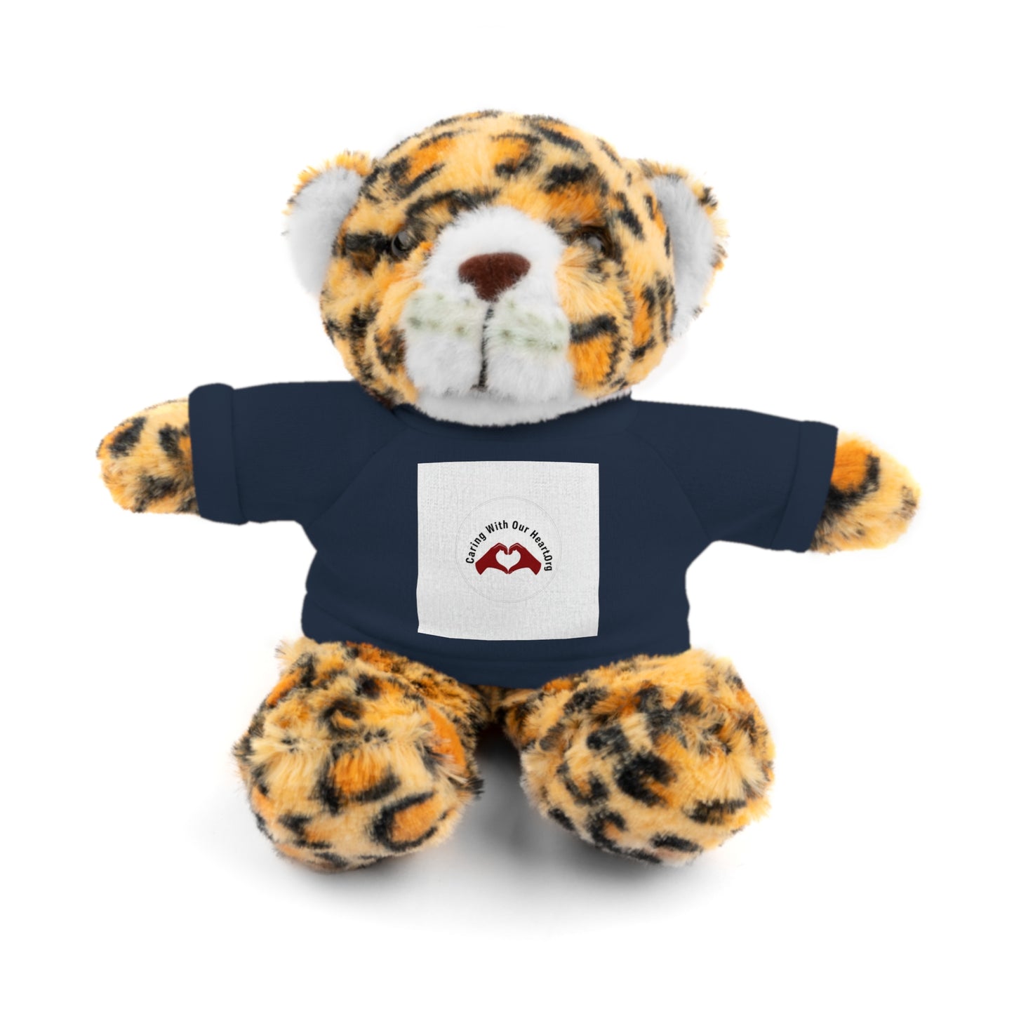 Plush Bear with Custom Tee — Soft Brown Teddy in Printed T‑Shirt