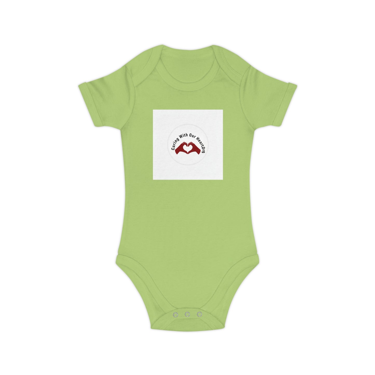 Baby Bodysuit — "Made with Our Hearts" Red Heart Infant Onesie