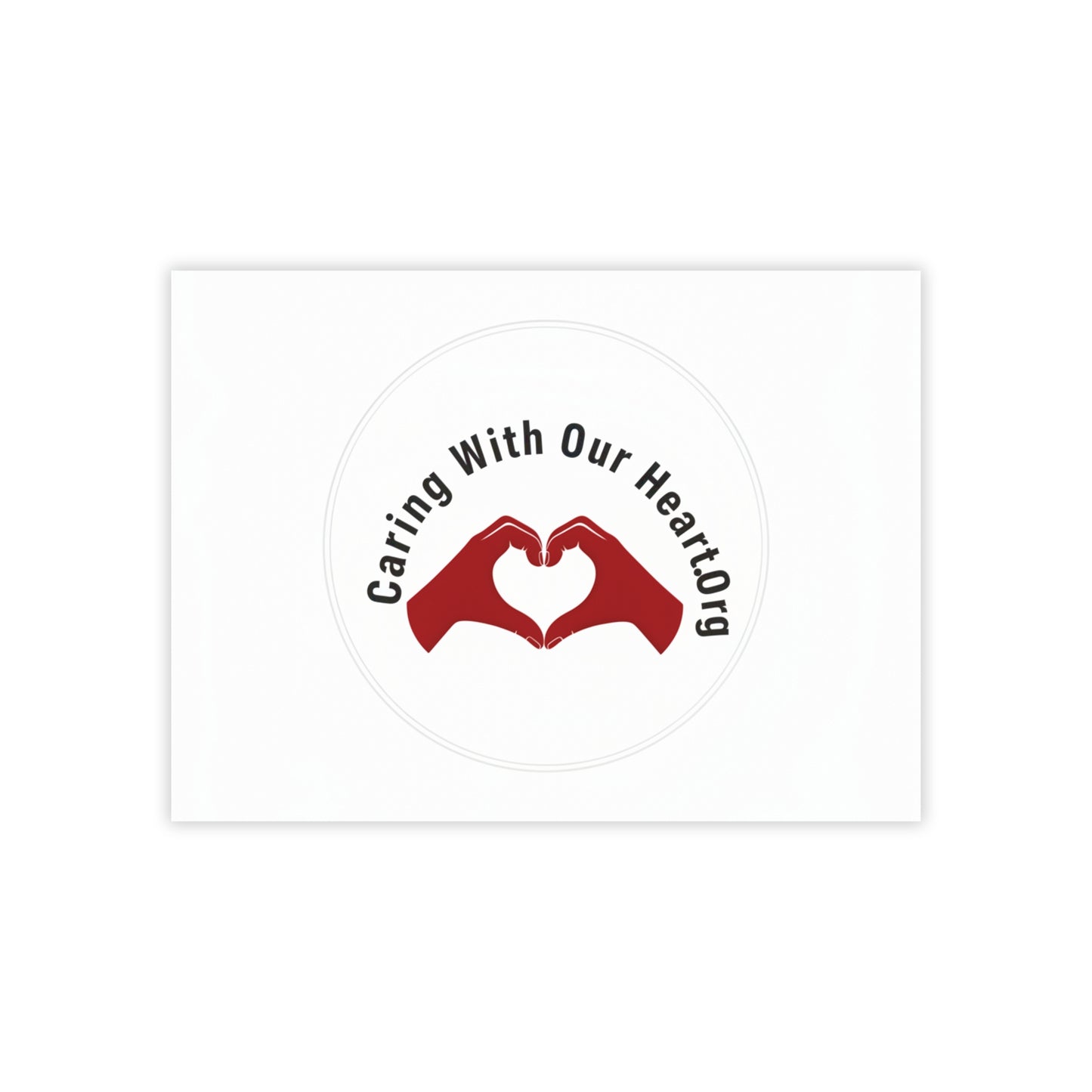 Caring With Our Heartlog Post-it Note Pad – Heart Hands Sticky Notes