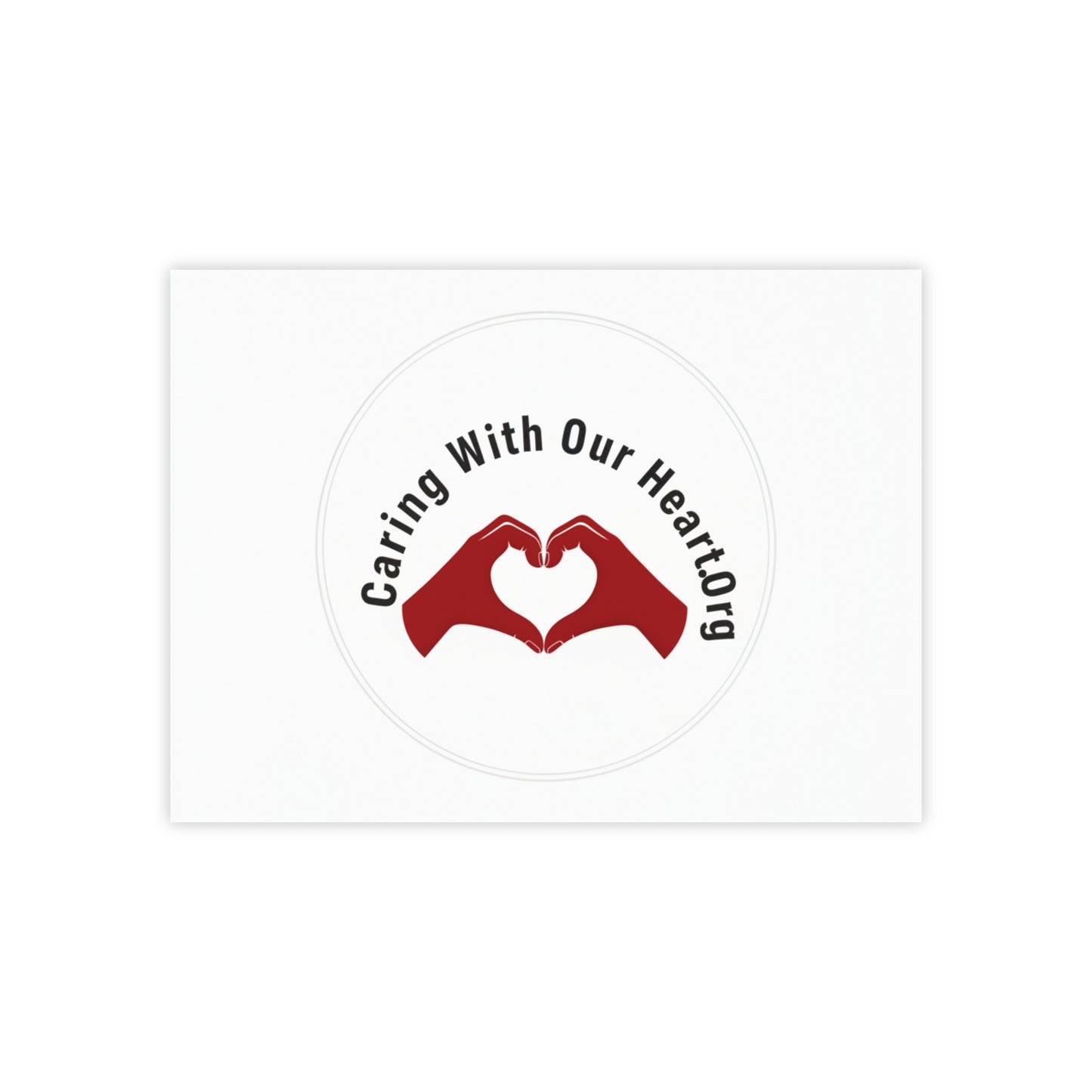 Caring With Our Heartlog Post-it Note Pad – Heart Hands Sticky Notes