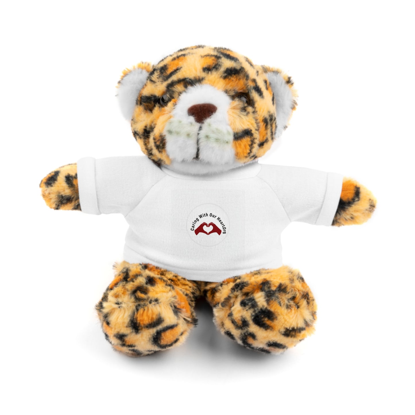 Plush Bear with Custom Tee — Soft Brown Teddy in Printed T‑Shirt