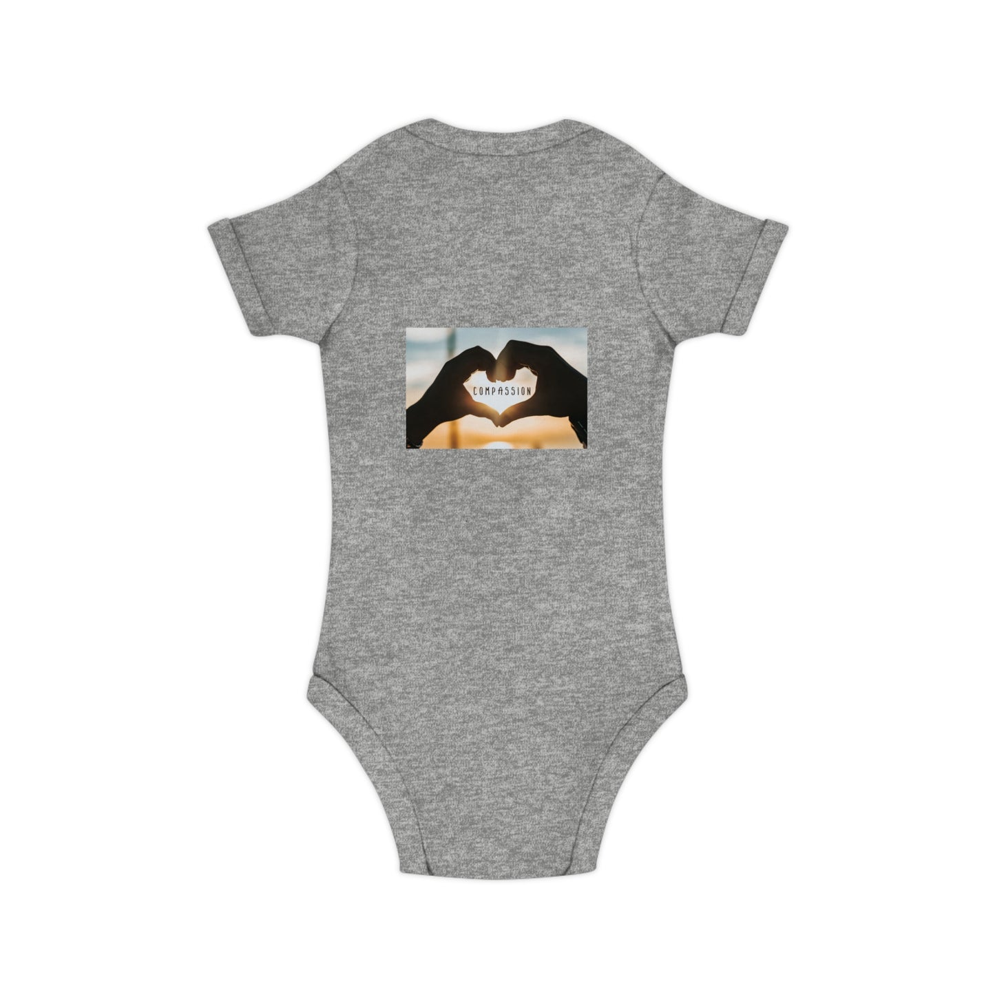 Baby Bodysuit "Made with Love" Heart Photo Romper – Newborn Gift