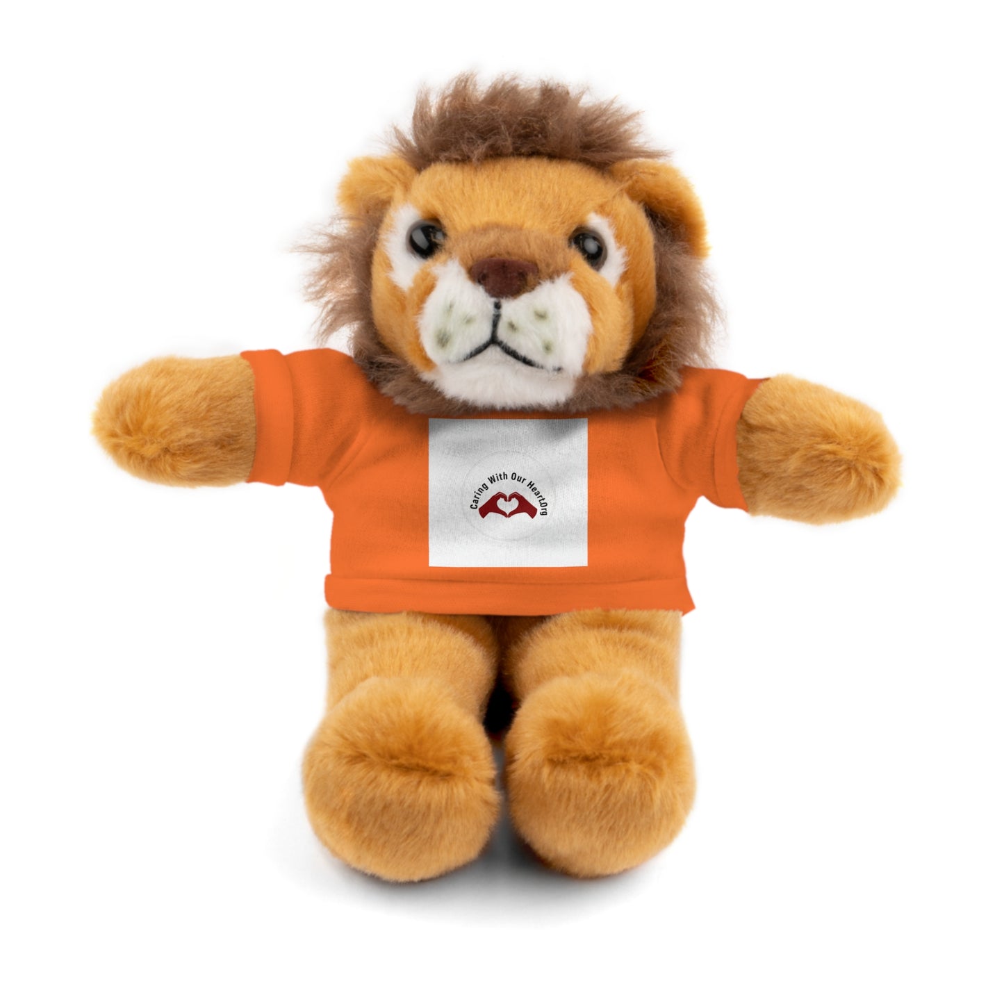 Plush Bear with Custom Tee — Soft Brown Teddy in Printed T‑Shirt