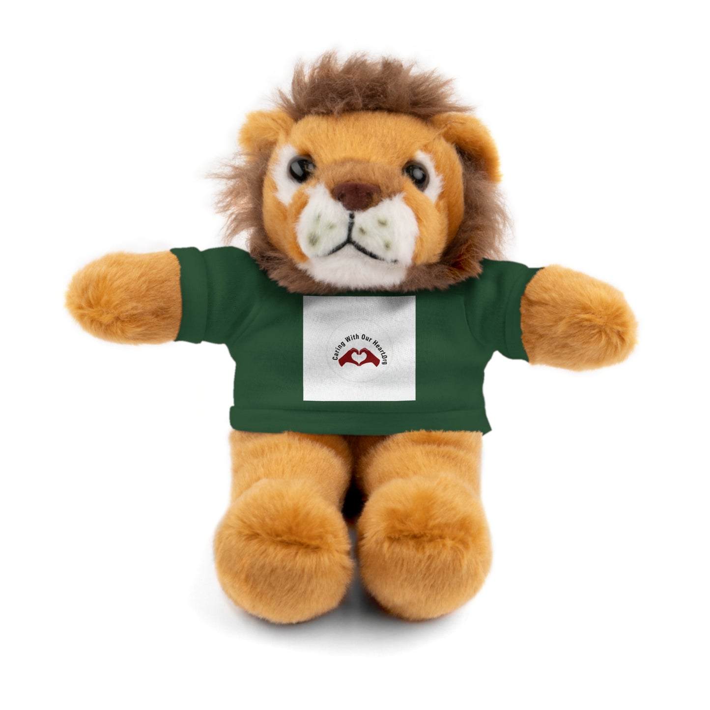 Plush Bear with Custom Tee — Soft Brown Teddy in Printed T‑Shirt