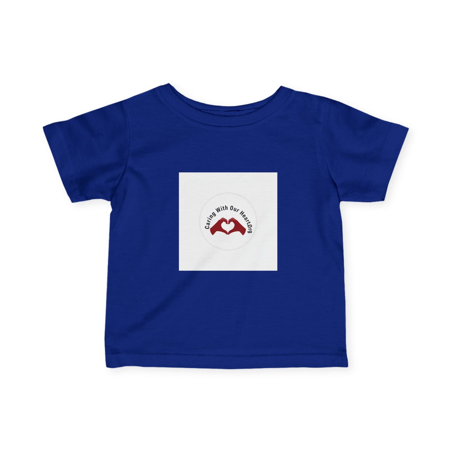 Infant Tee — "Made with Love" Heart Hands Baby T‑Shirt