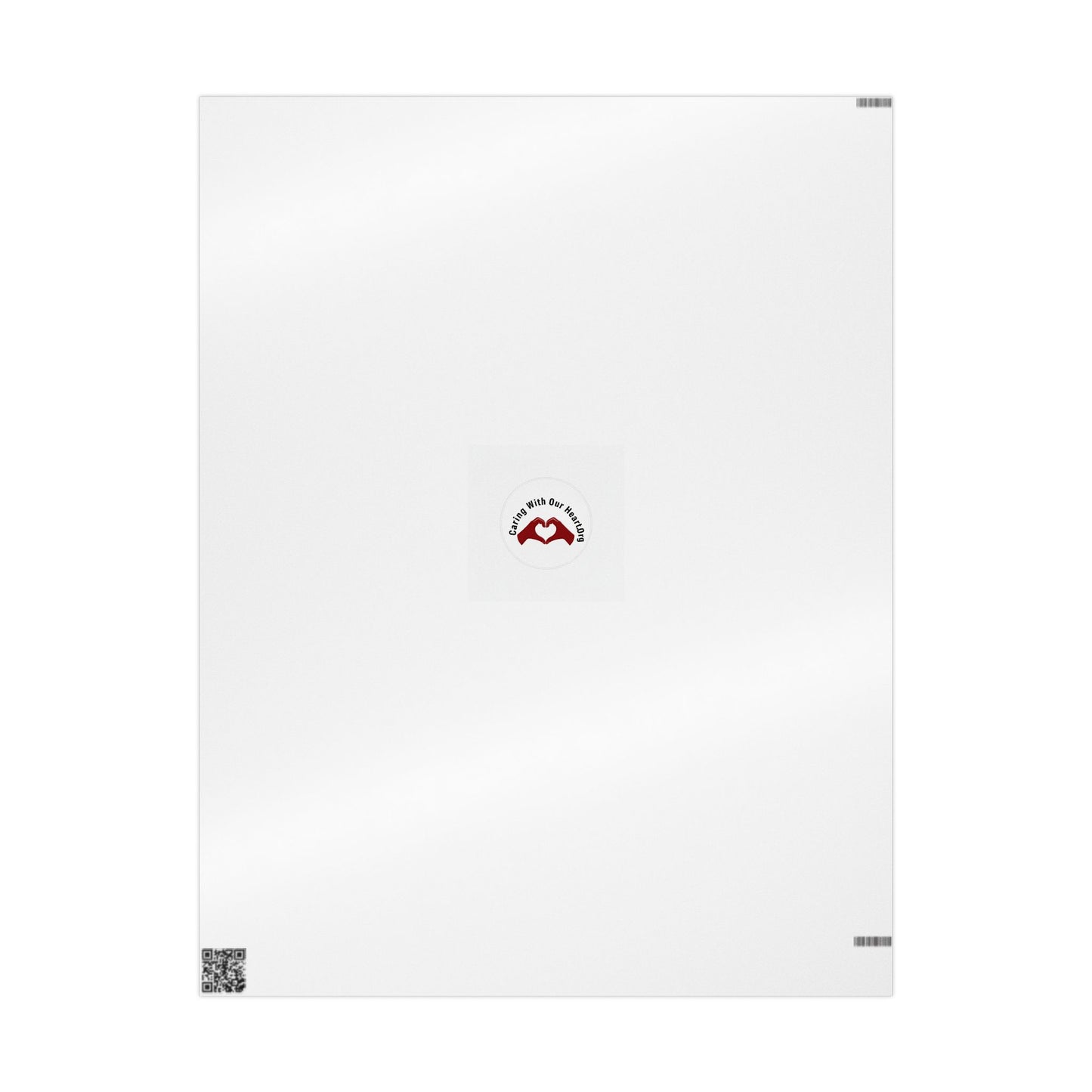 Minimal Red Dot Wrapping Paper Roll — Modern White Gift Wrap