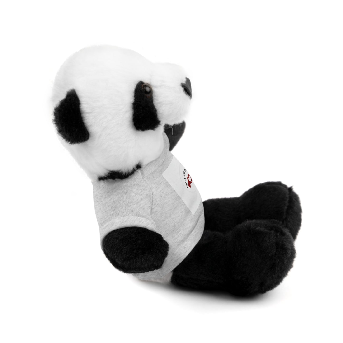 Plush Bear with Custom Tee — Soft Brown Teddy in Printed T‑Shirt