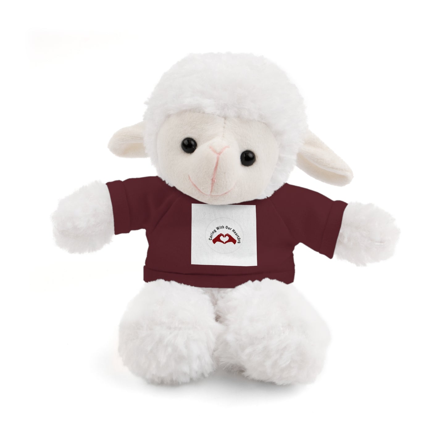 Plush Bear with Custom Tee — Soft Brown Teddy in Printed T‑Shirt