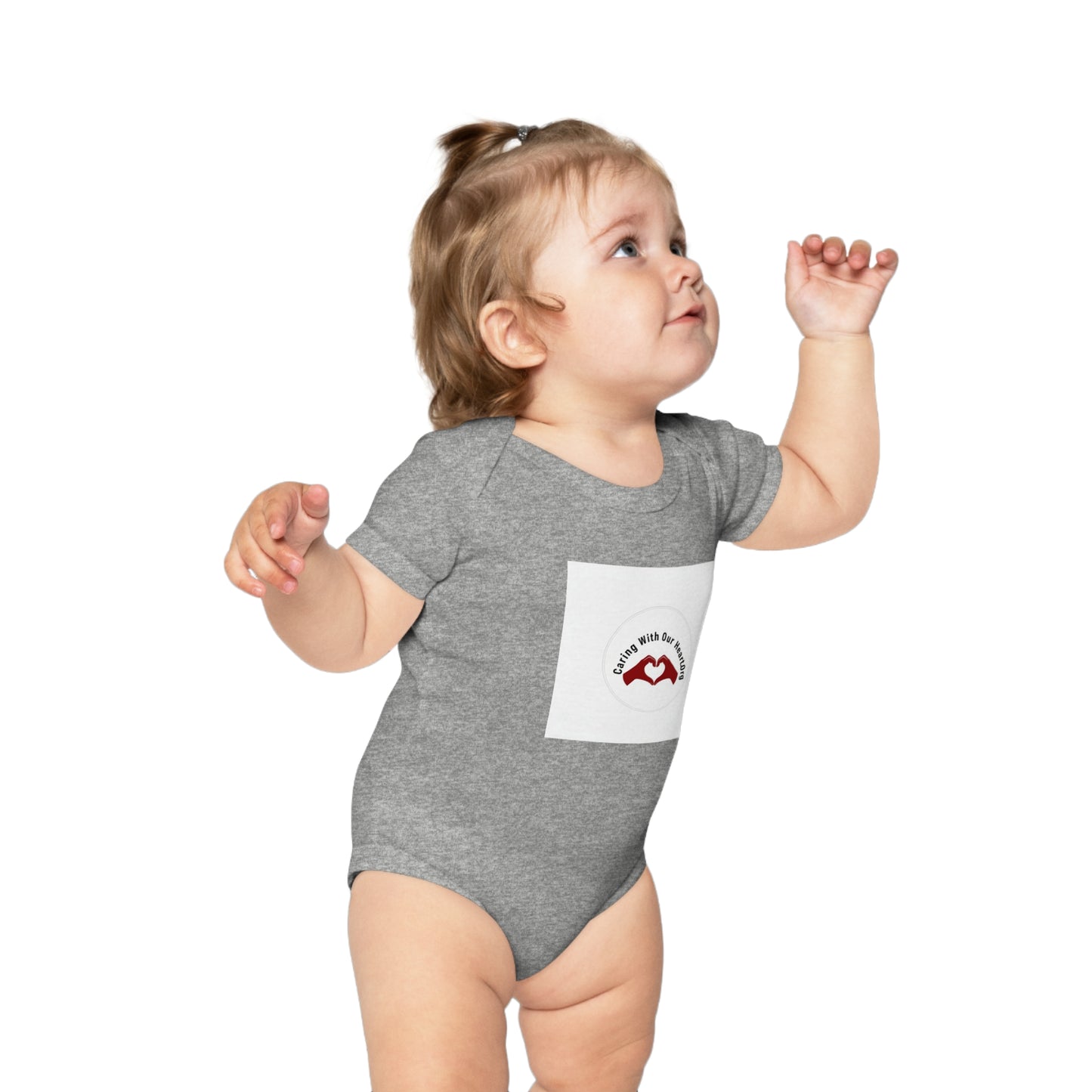 Baby Bodysuit — "Made with Our Hearts" Red Heart Infant Onesie