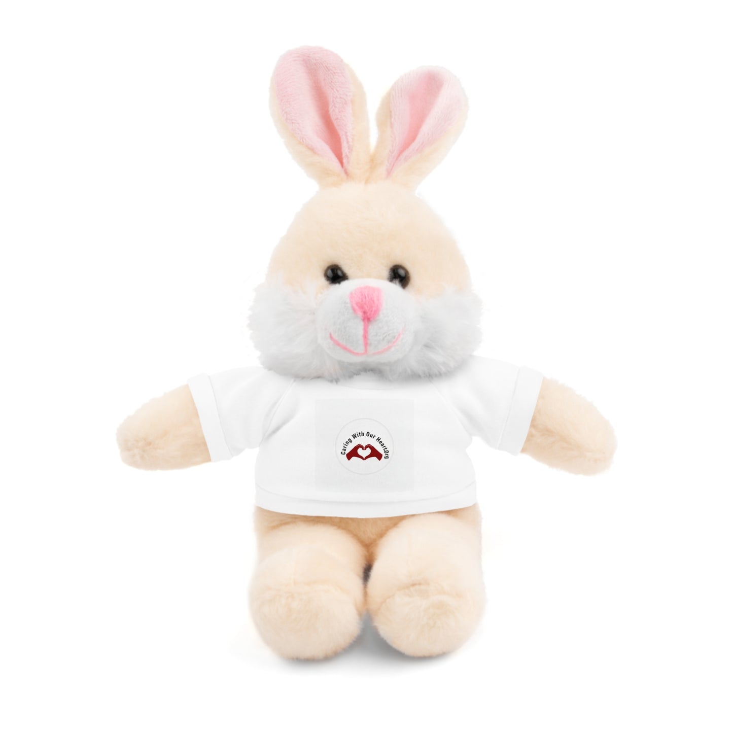 Plush Bear with Custom Tee — Soft Brown Teddy in Printed T‑Shirt
