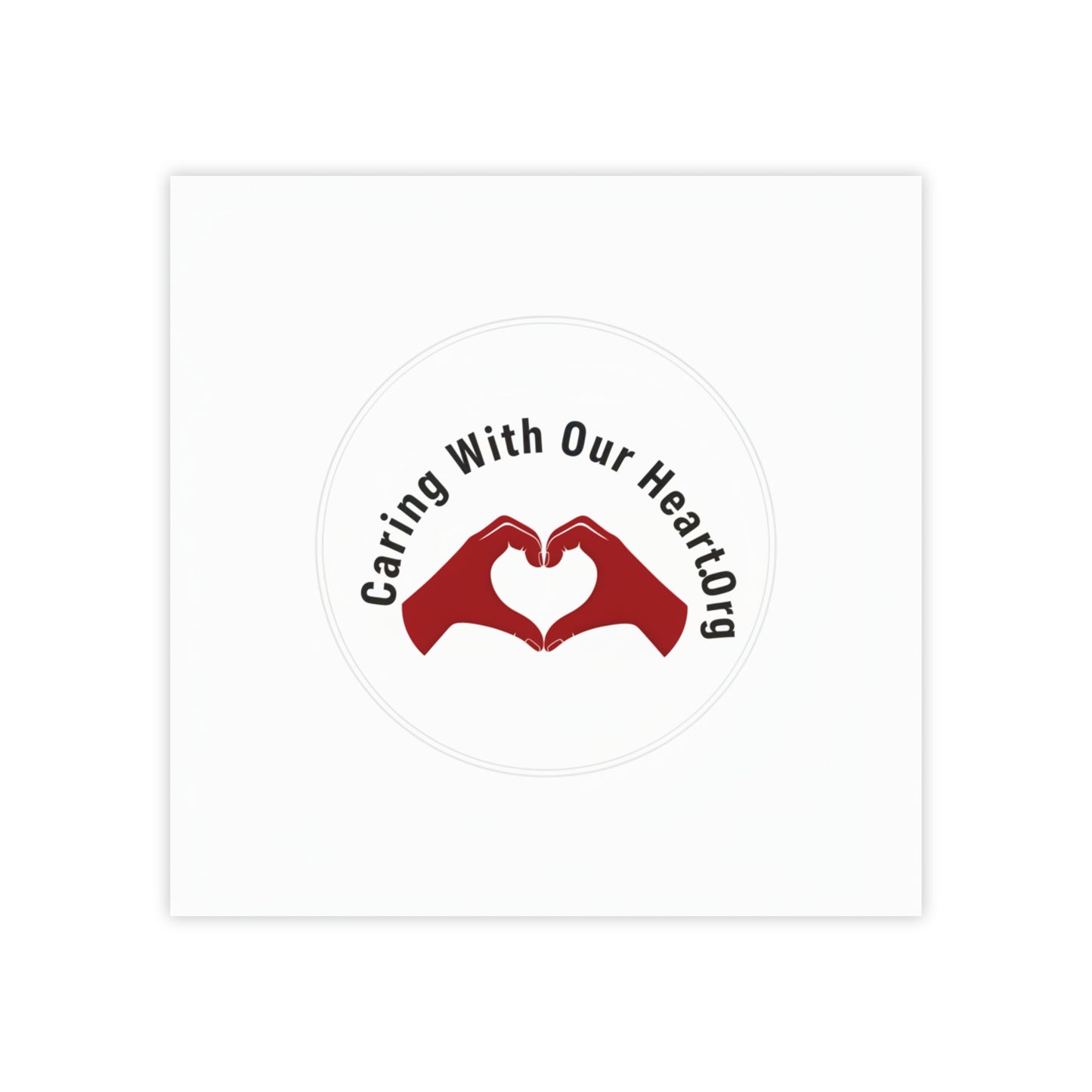 Caring With Our Heartlog Post-it Note Pad – Heart Hands Sticky Notes