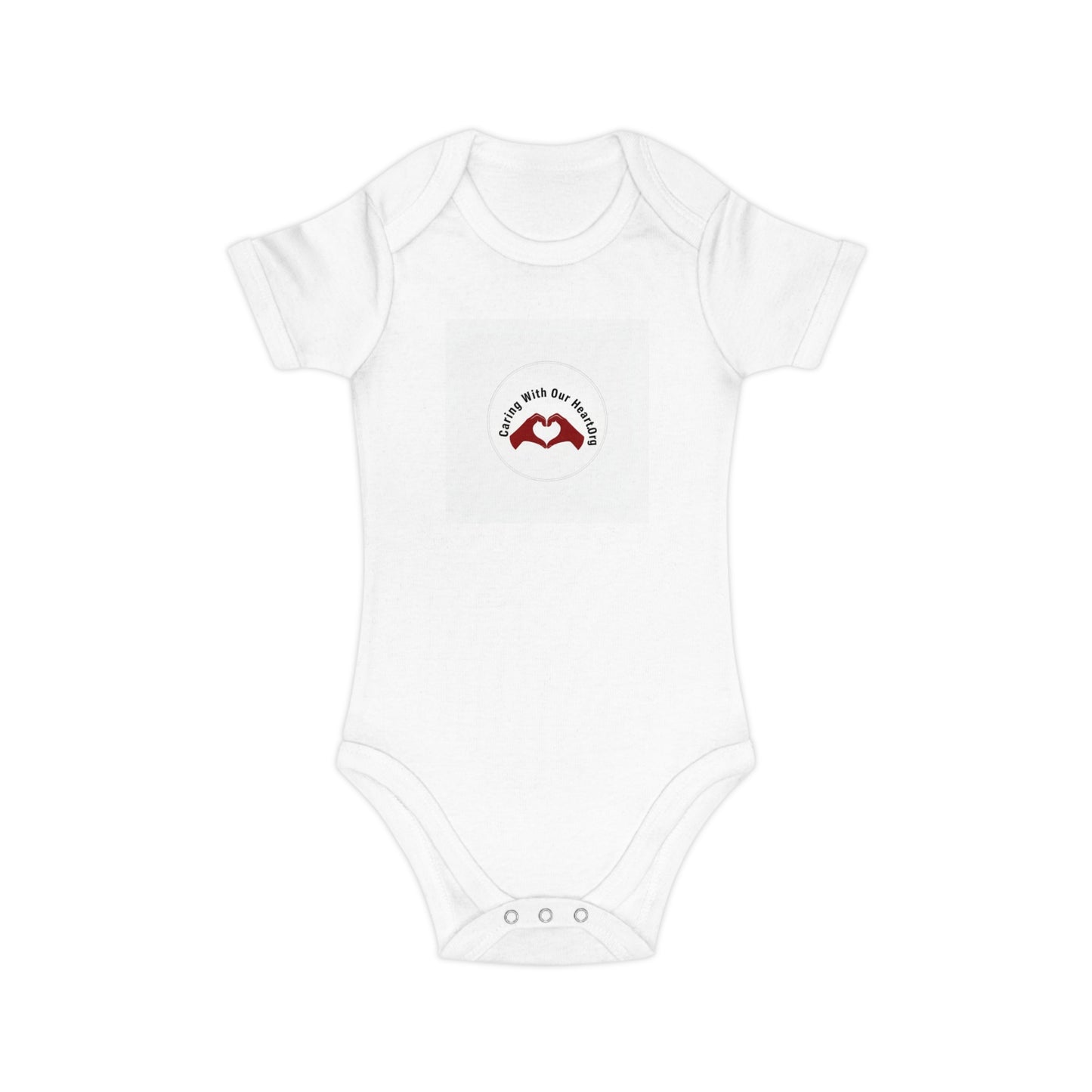 Baby Bodysuit — "Made with Our Hearts" Red Heart Infant Onesie