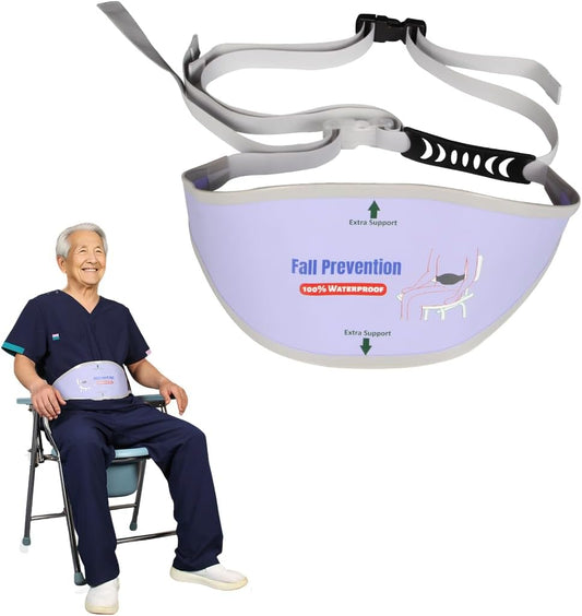 Elderly Shower Chair Seat Anti-Slip Belt - Universal Bath Bench Buckle Strap Prevents Falling for Elderly & Disabled