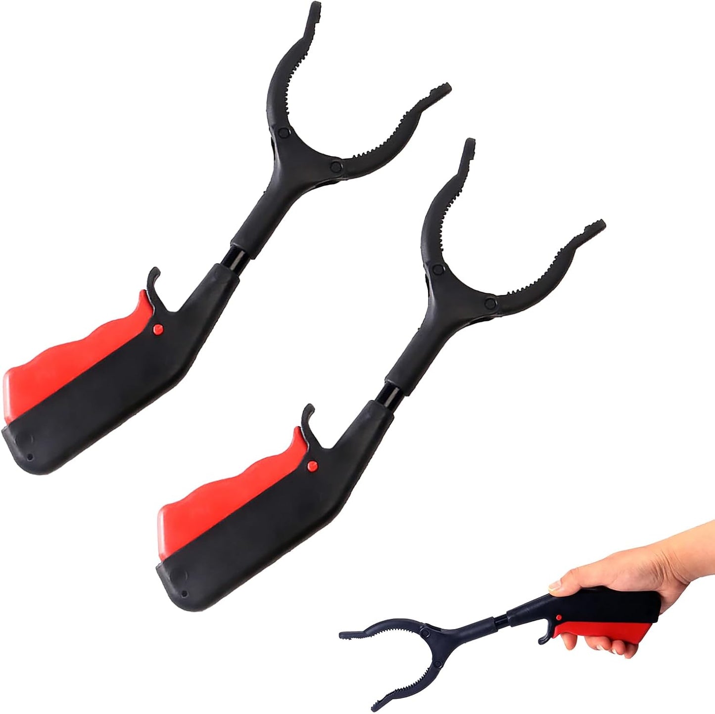 2pcs 30cm Grabbers for Seniors, Lightweight Handy Trash Claw Grabber, Mobility Aid Reaching Assist Tool for Trash Pick Up, Litter Picker