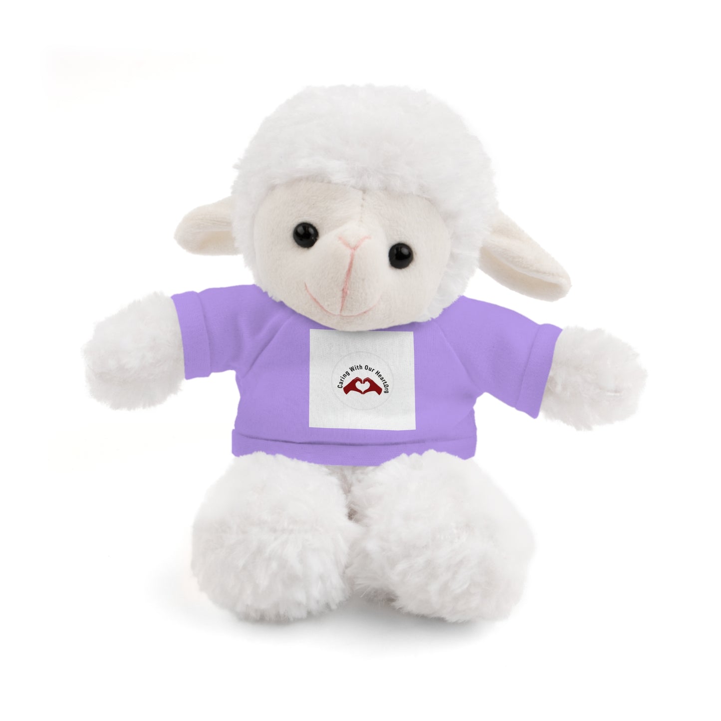Plush Bear with Custom Tee — Soft Brown Teddy in Printed T‑Shirt
