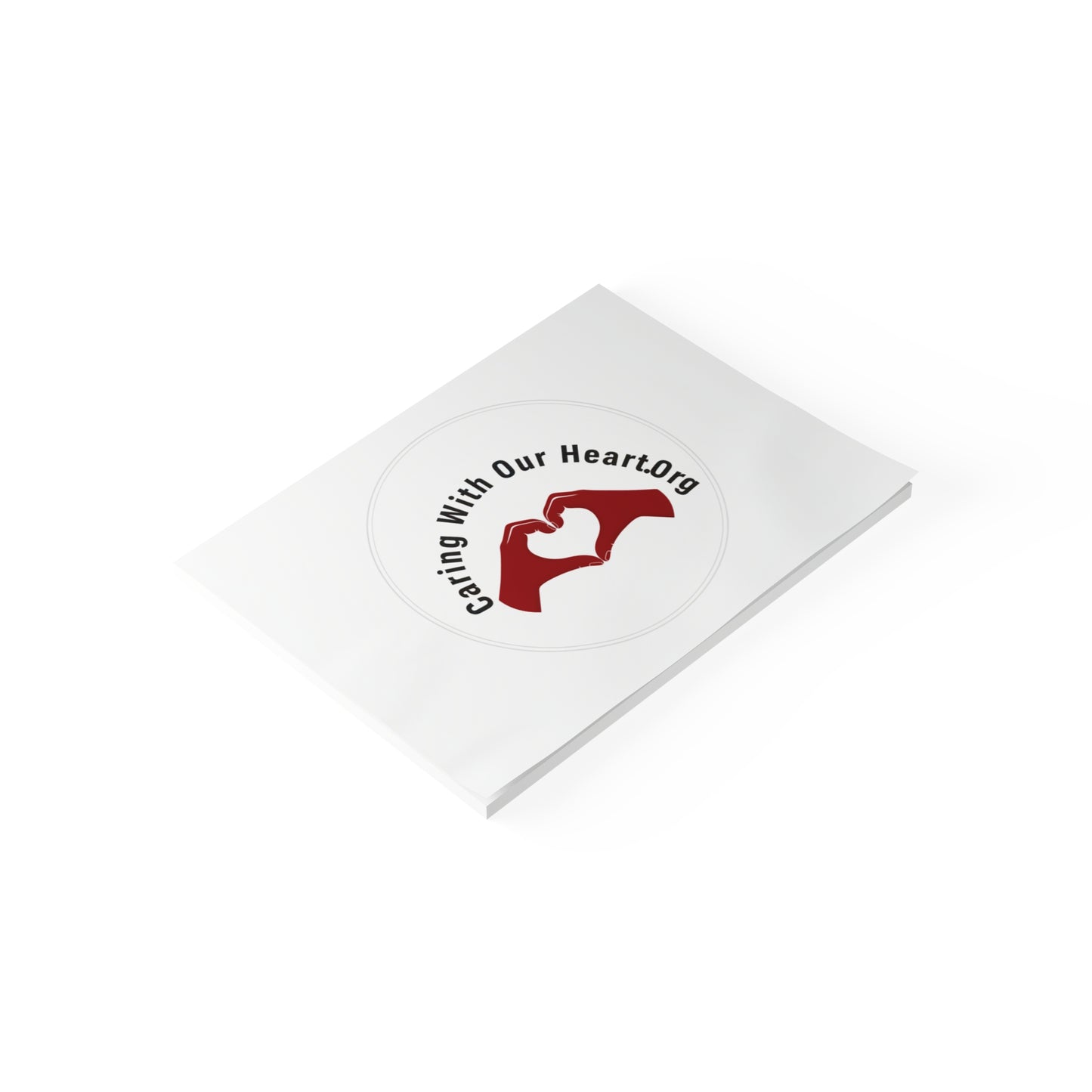 Caring With Our Heartlog Post-it Note Pad – Heart Hands Sticky Notes
