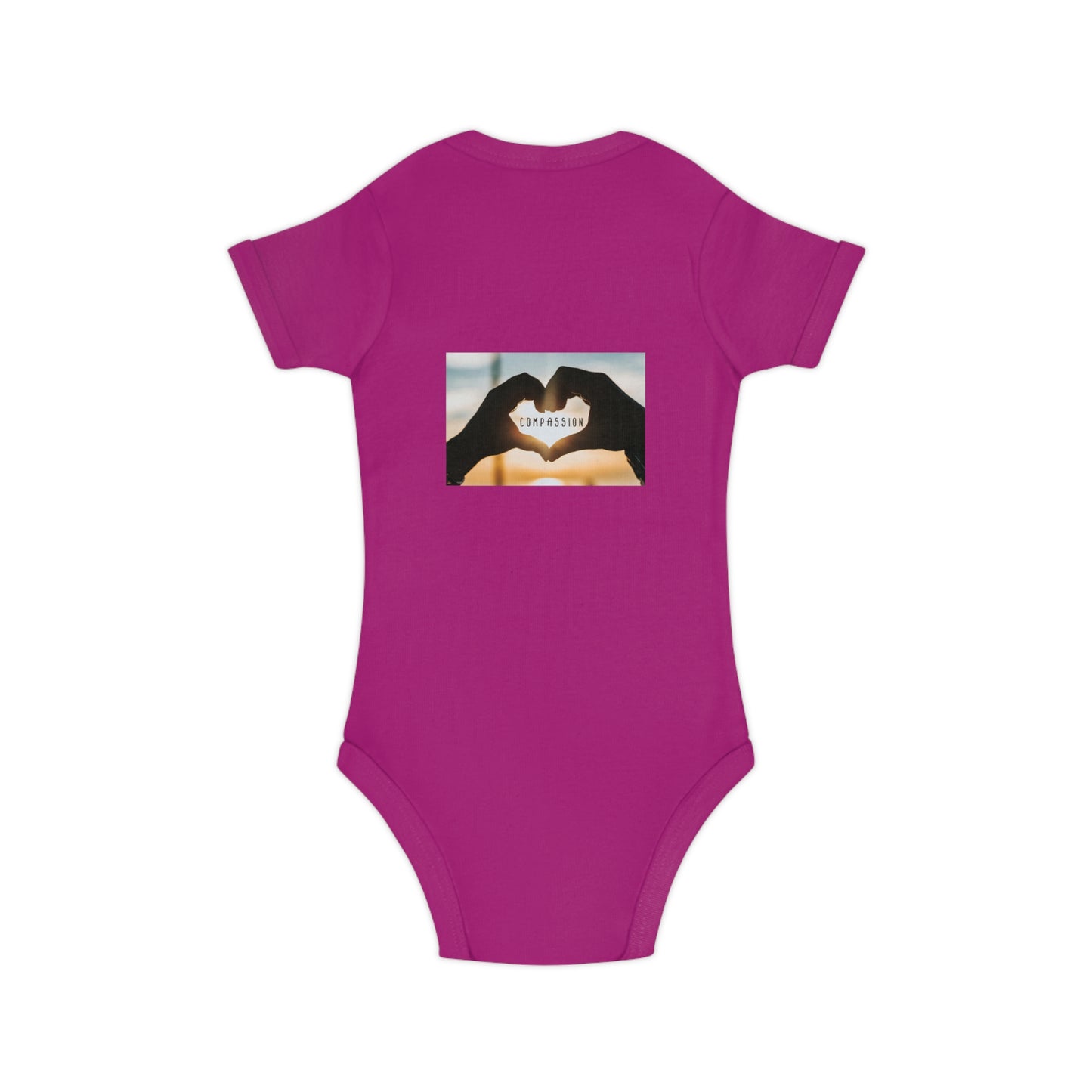 Baby Bodysuit "Made with Love" Heart Photo Romper – Newborn Gift